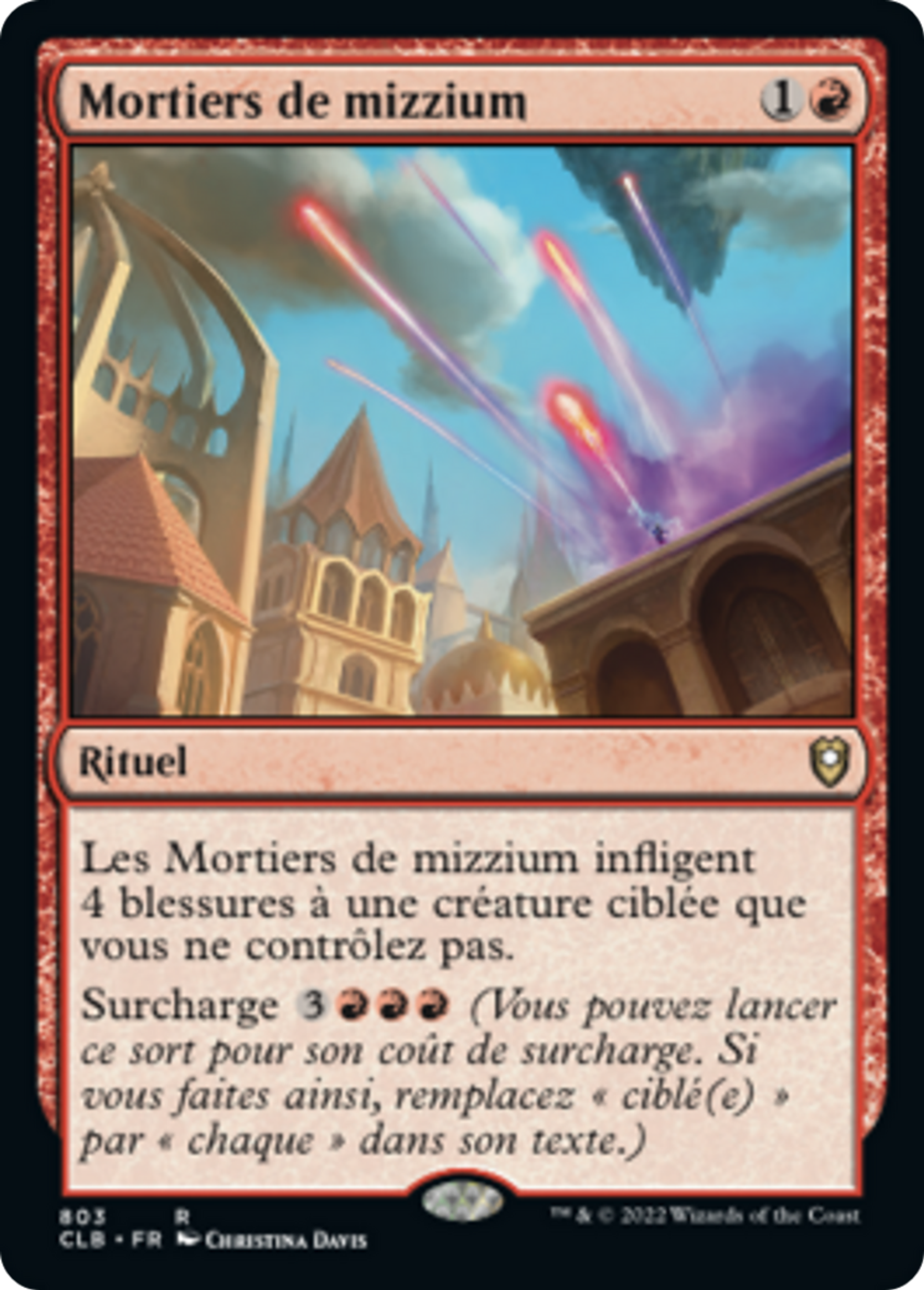 Mortiers de mizzium — Commander Legends: Battle for Baldur's Gate — Magic: The Gathering