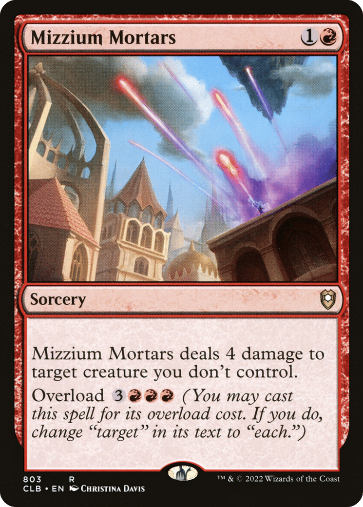 Mizzium Mortars — Commander Legends: Battle for Baldur's Gate — Magic: The Gathering