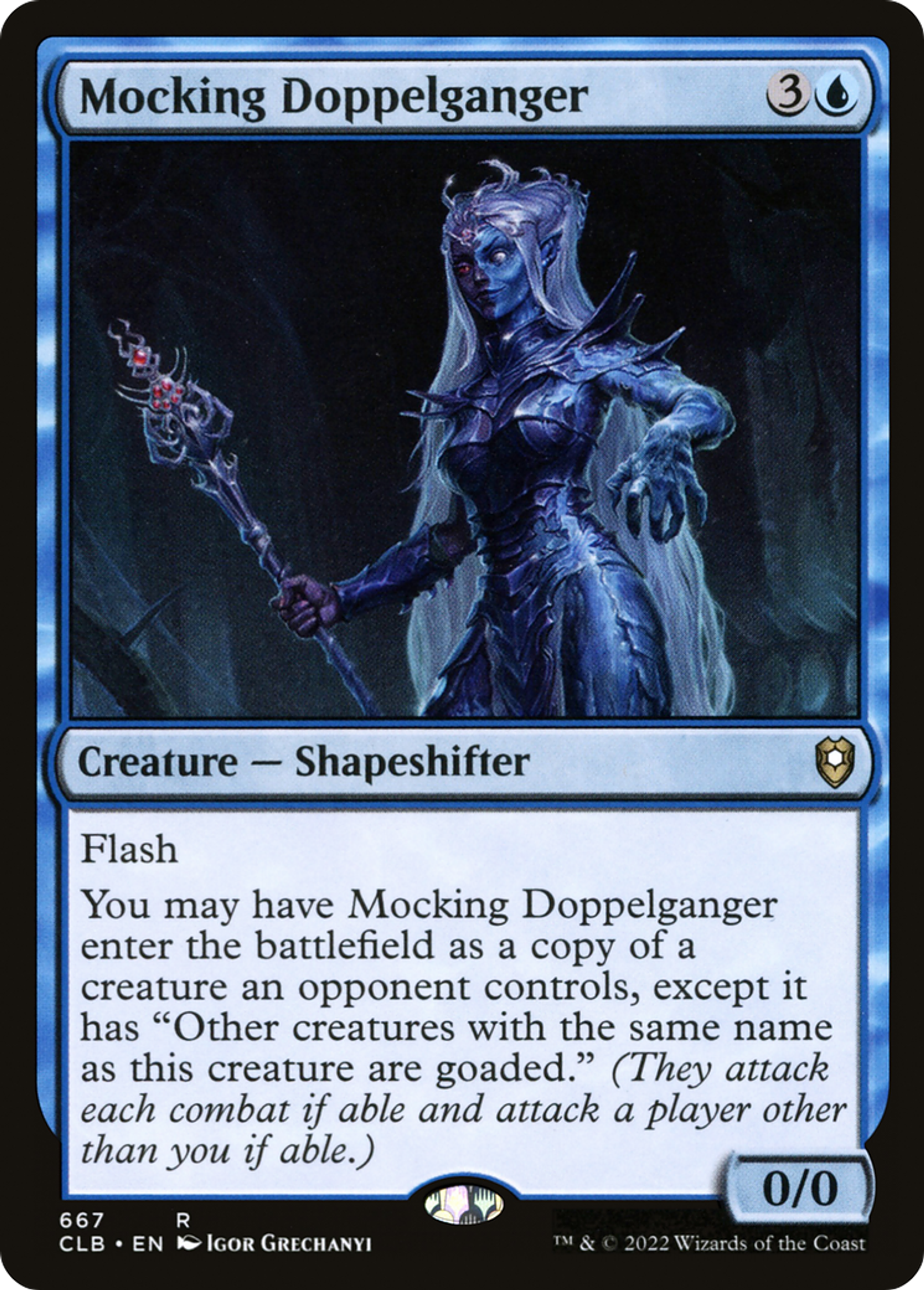 Doppelganger moqueur — Commander Legends: Battle for Baldur's Gate — Magic: The Gathering
