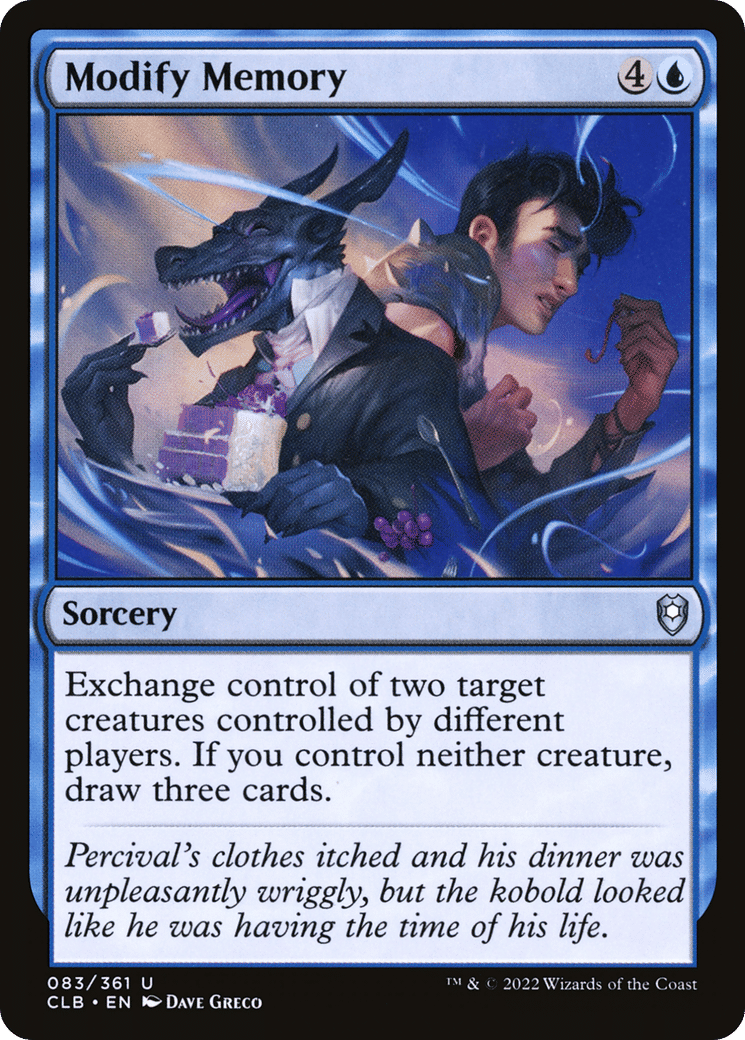 Modify Memory — Commander Legends: Battle for Baldur's Gate — Magic: The Gathering
