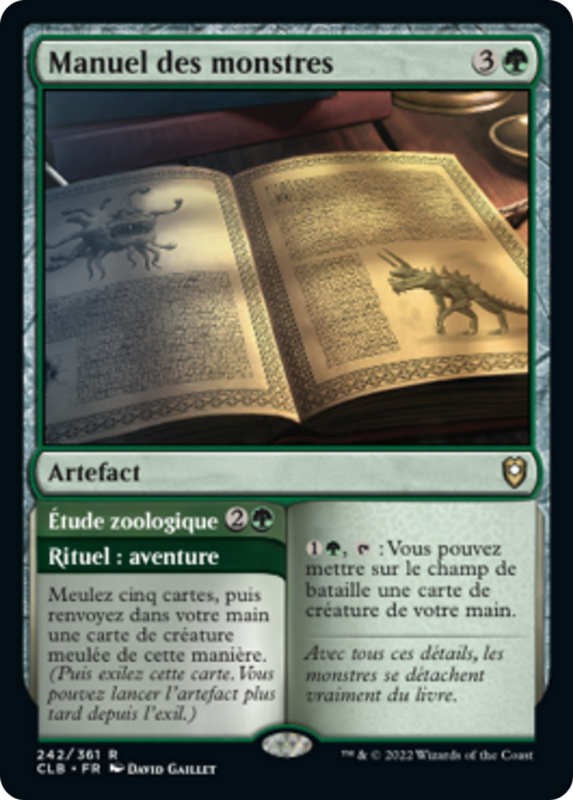 Manuel des monstres // Étude zoologique — Commander Legends: Battle for Baldur's Gate — Magic: The Gathering