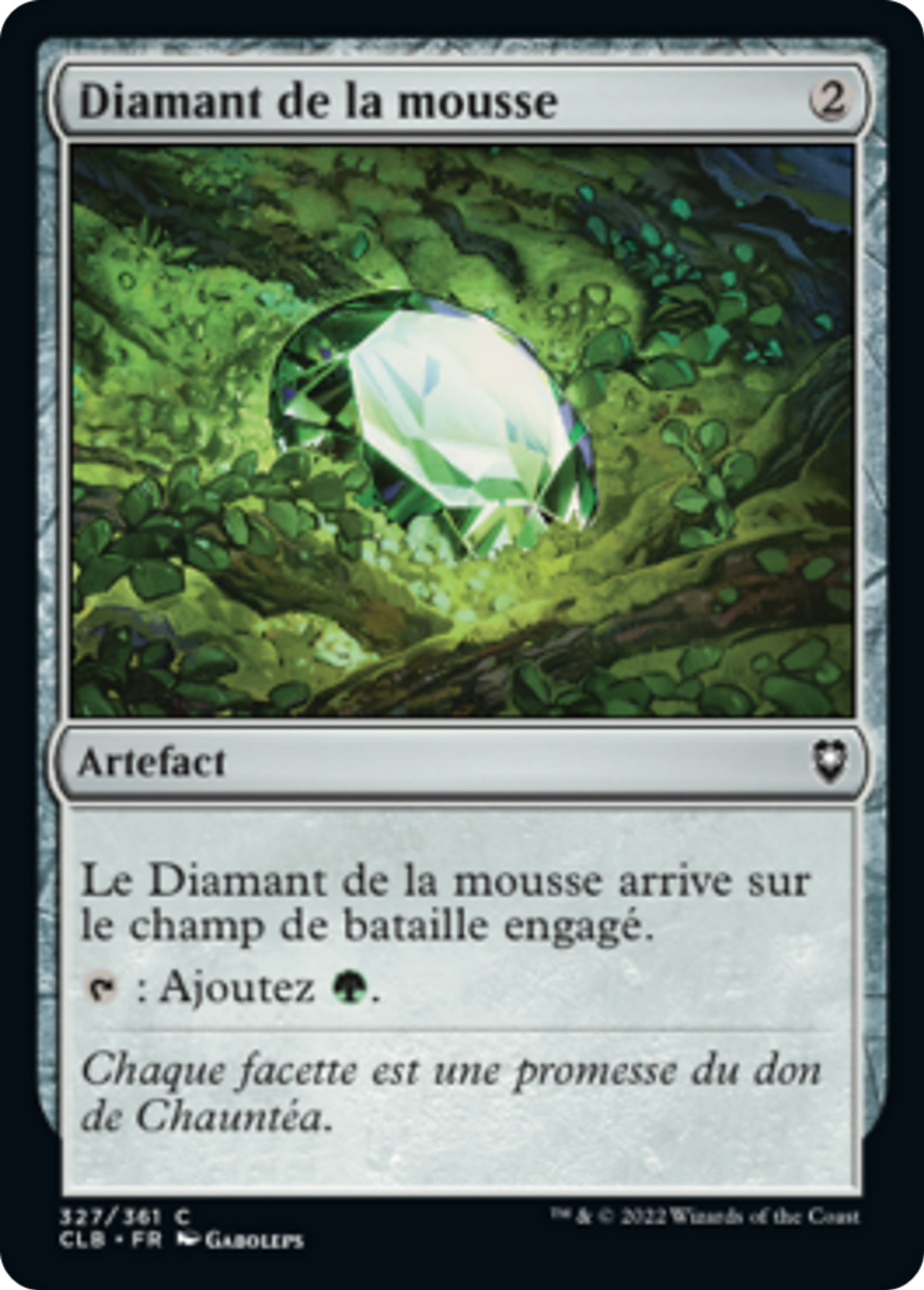 Diamant de la mousse — Commander Legends: Battle for Baldur's Gate — Magic: The Gathering