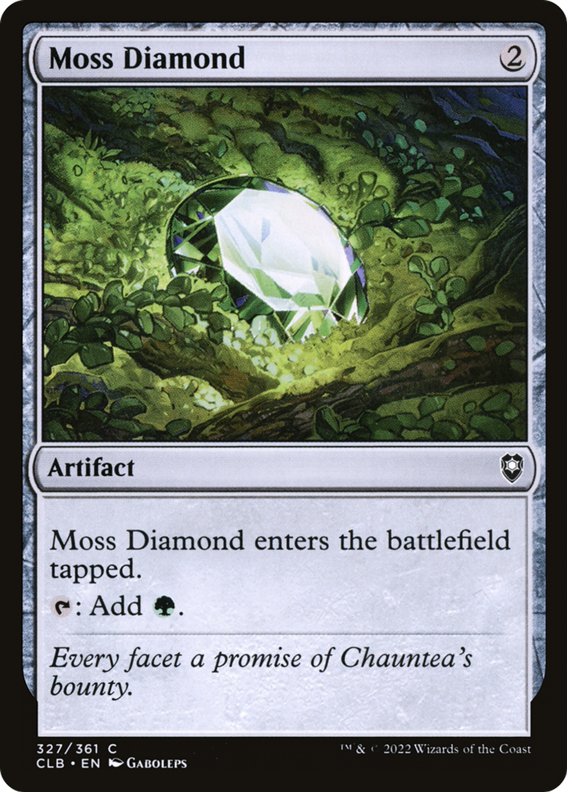 Moss Diamond — Commander Legends: Battle for Baldur's Gate — Magic: The Gathering