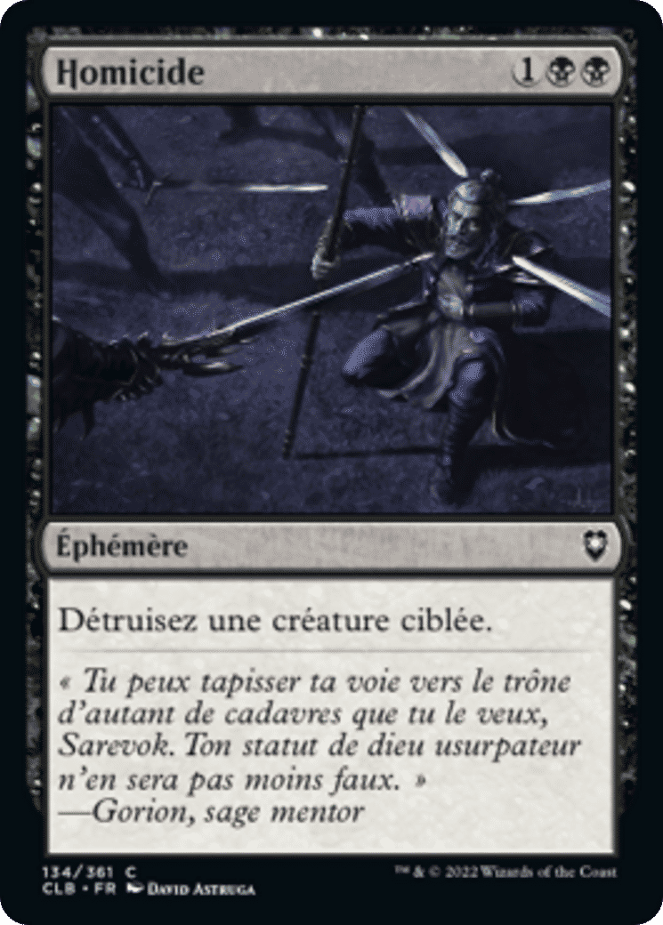 Homicide — Commander Legends: Battle for Baldur's Gate — Magic: The Gathering