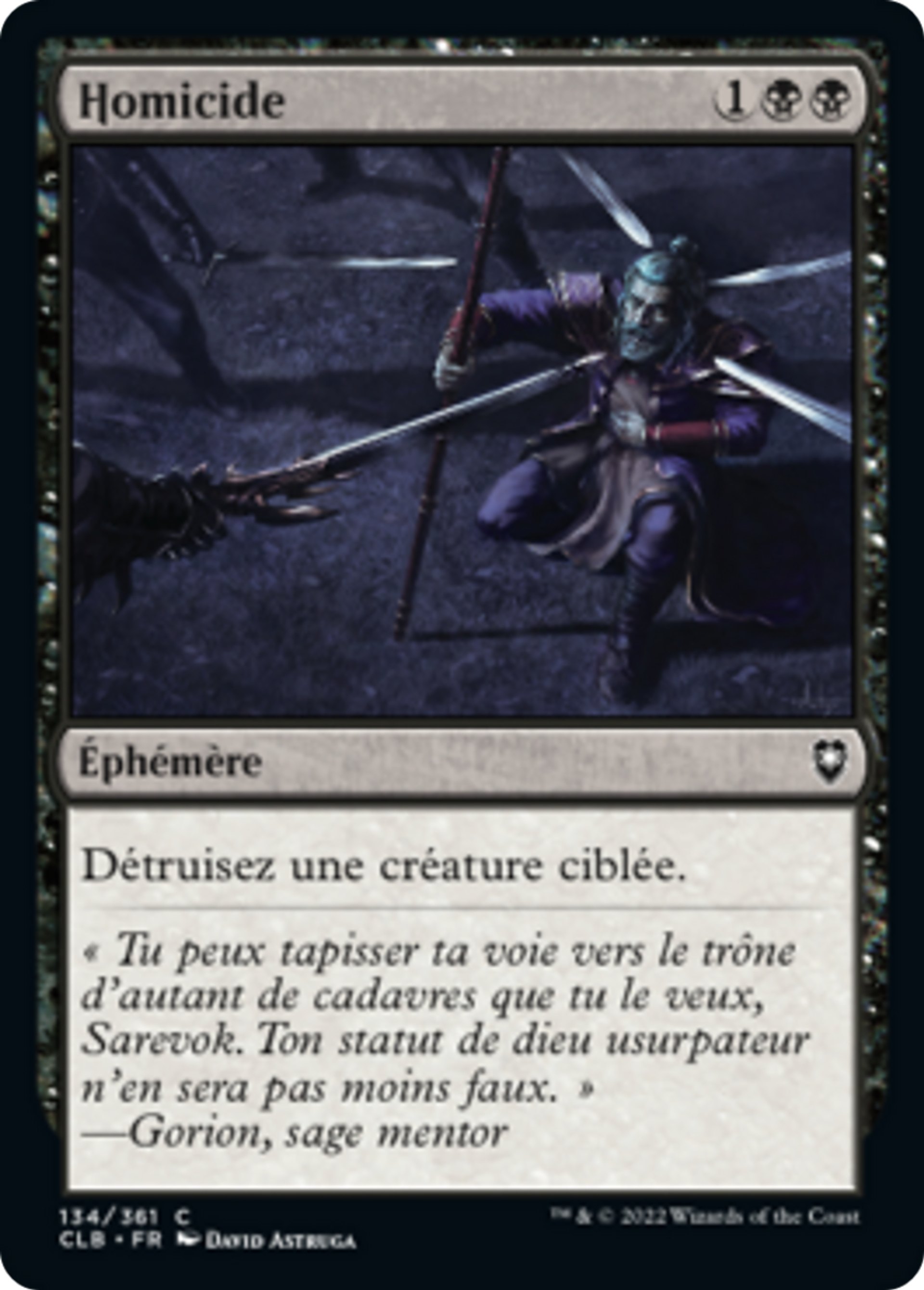 Homicide — Commander Legends: Battle for Baldur's Gate — Magic: The Gathering
