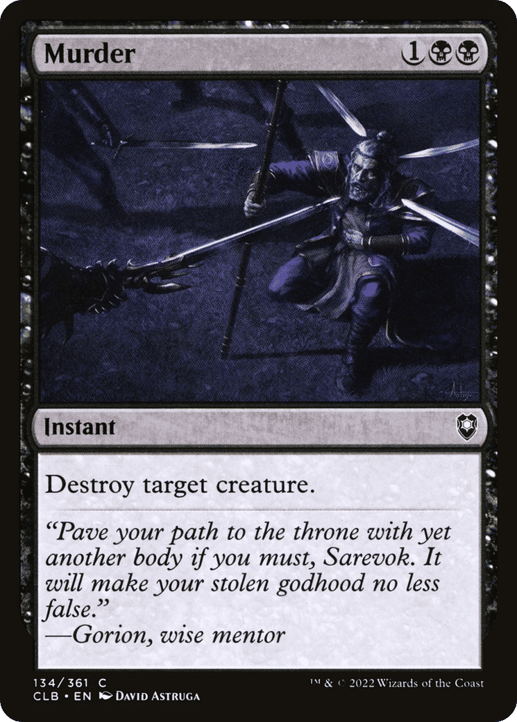 Murder — Commander Legends: Battle for Baldur's Gate — Magic: The Gathering