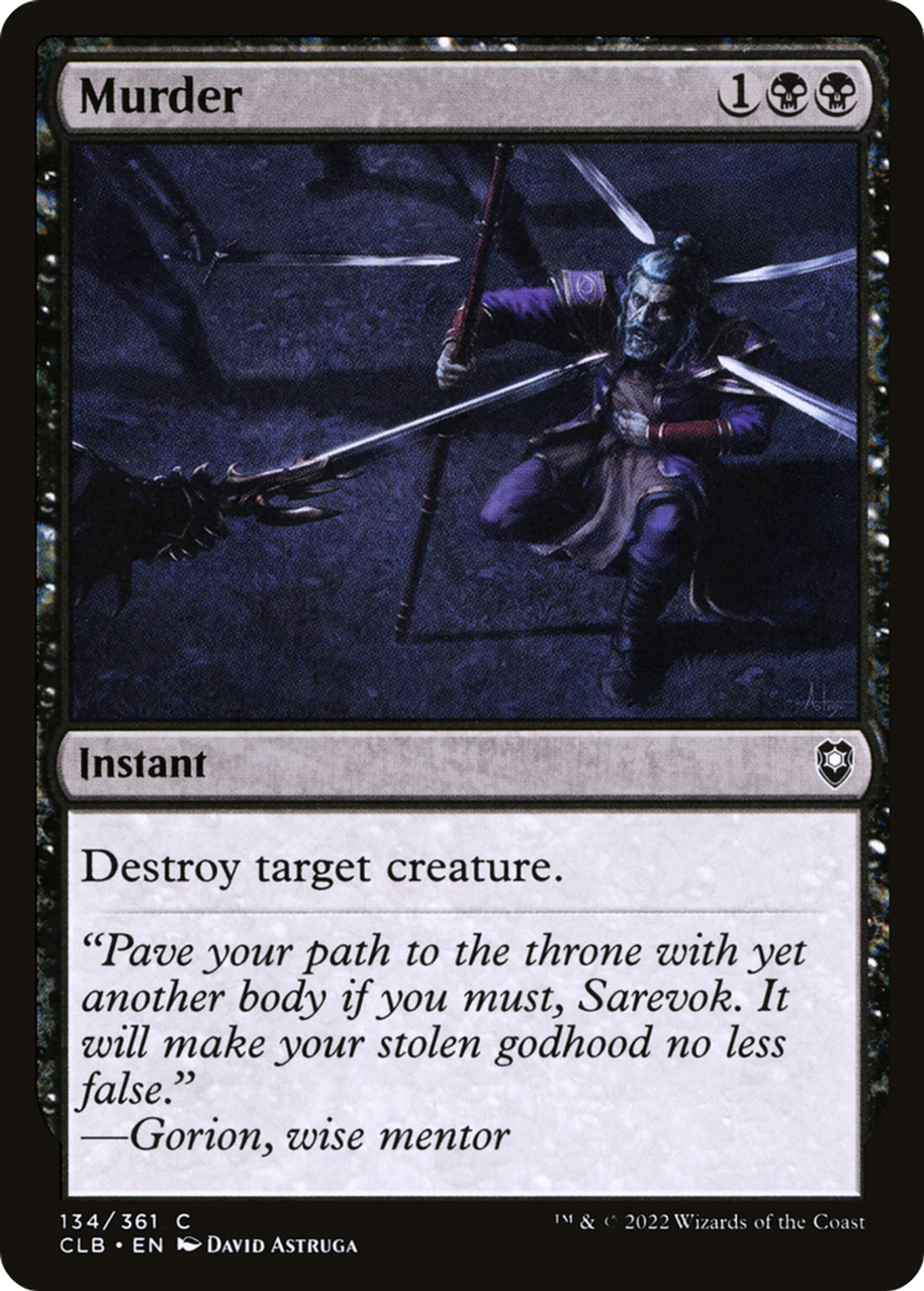 Homicide — Commander Legends: Battle for Baldur's Gate — Magic: The Gathering