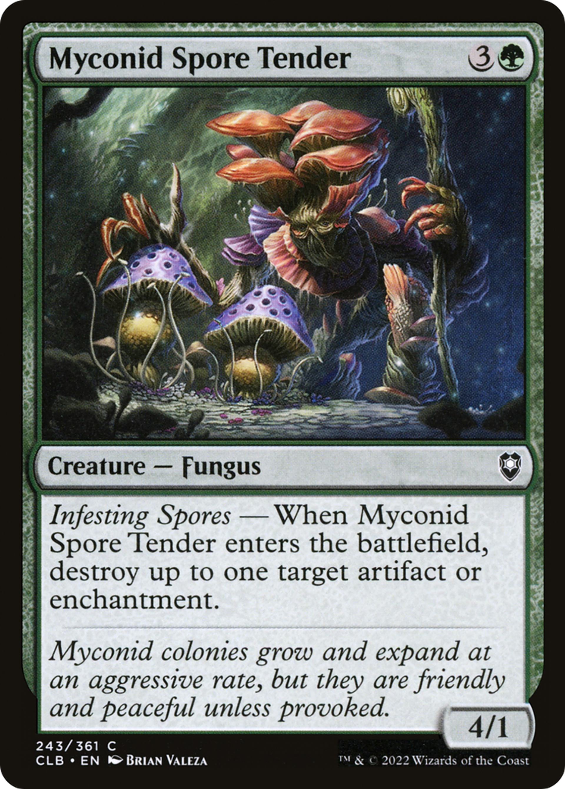 Myconid Spore Tender — Commander Legends: Battle for Baldur's Gate — Magic: The Gathering