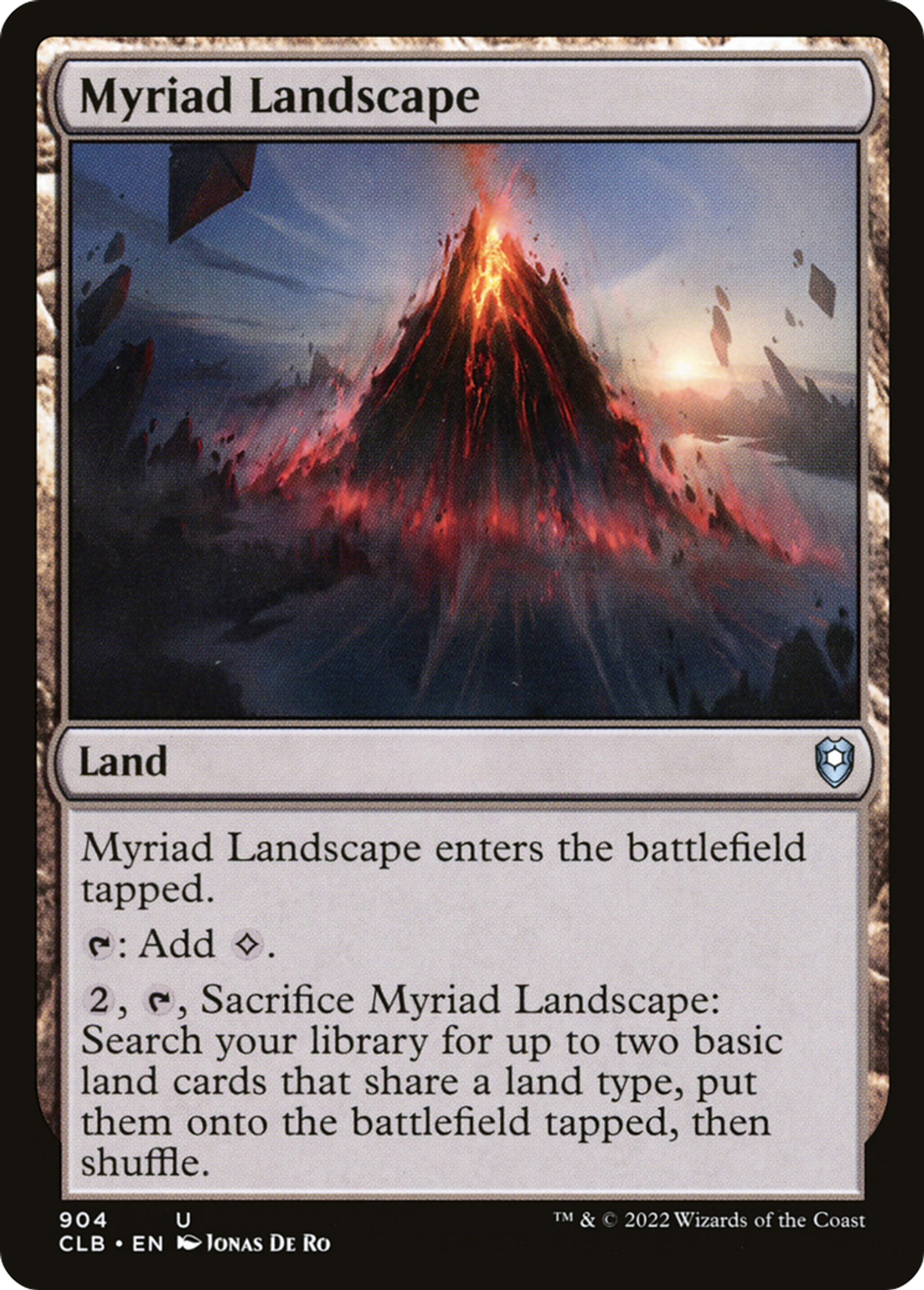 Paysage myriadaire — Commander Legends: Battle for Baldur's Gate — Magic: The Gathering