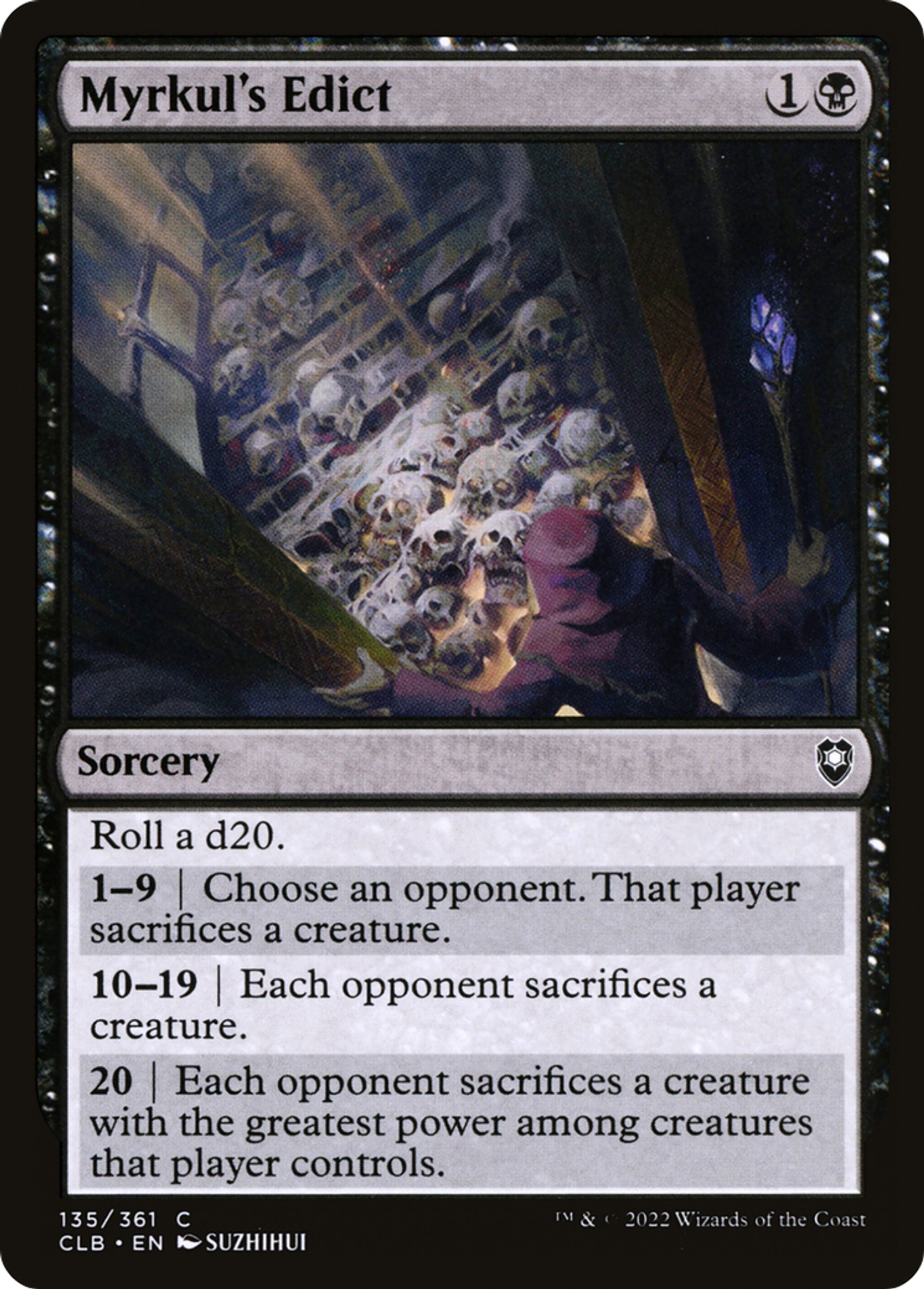 Myrkul's Edict — Commander Legends: Battle for Baldur's Gate — Magic: The Gathering