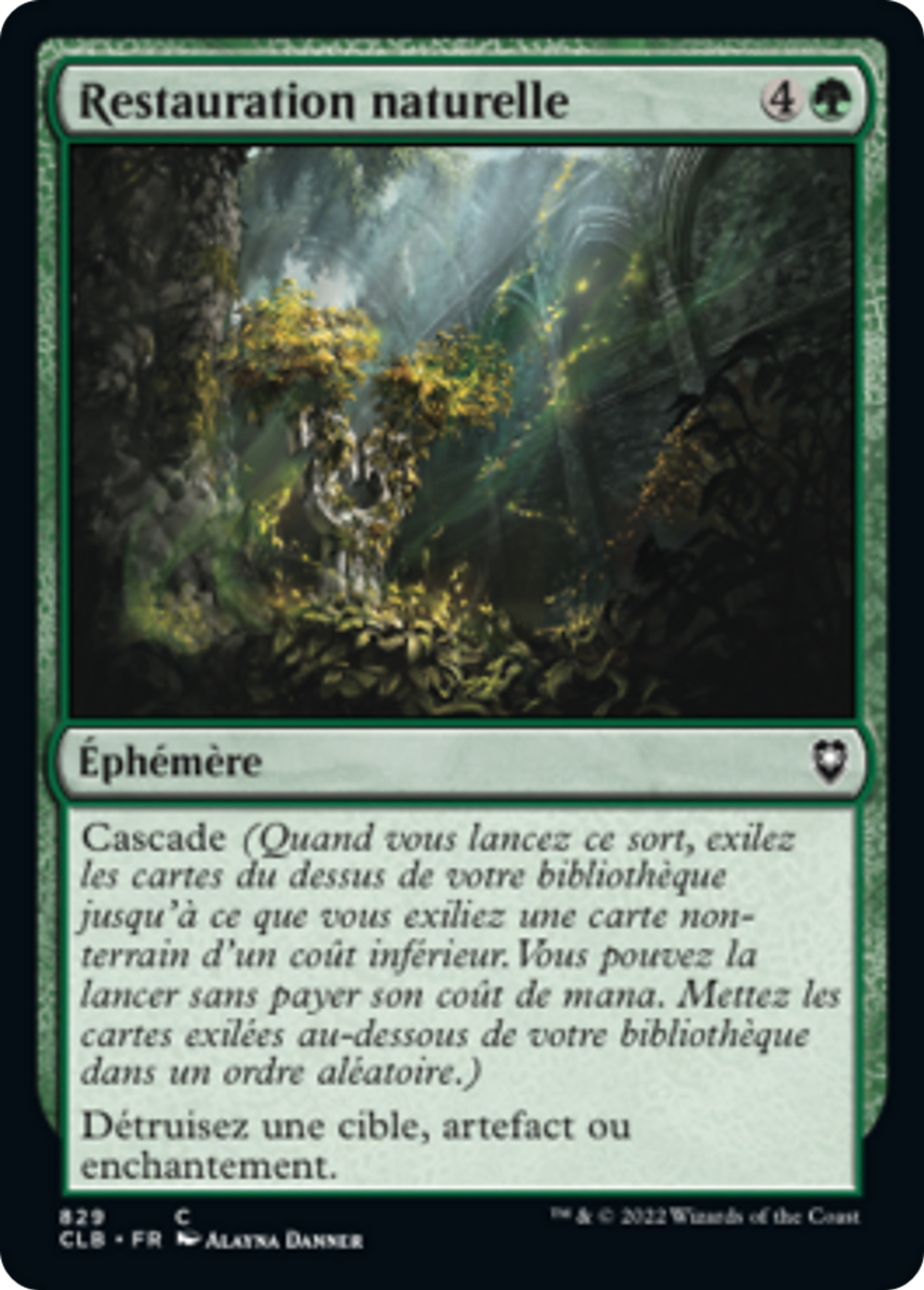 Restauration naturelle — Commander Legends: Battle for Baldur's Gate — Magic: The Gathering
