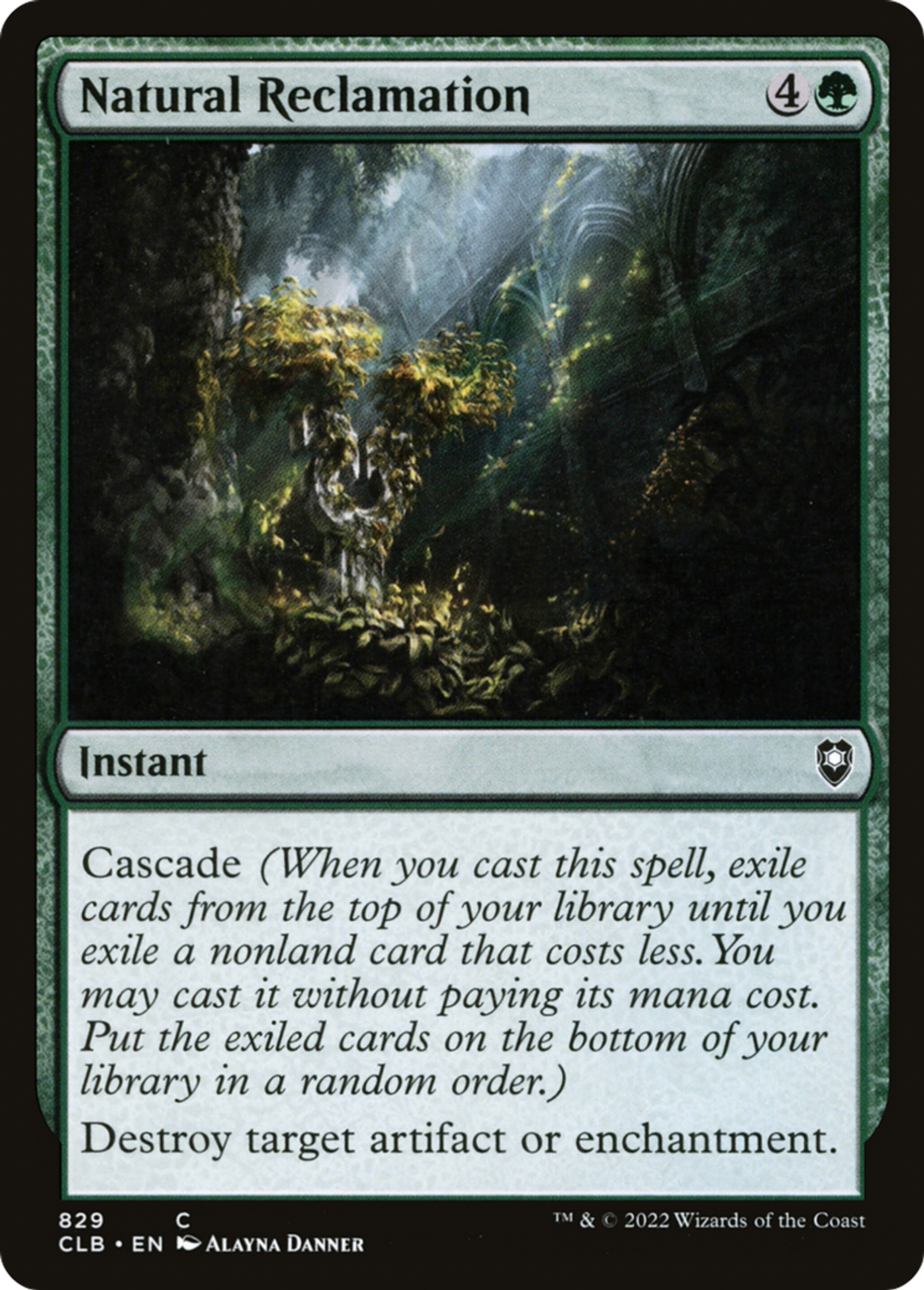 Natural Reclamation — Commander Legends: Battle for Baldur's Gate — Magic: The Gathering