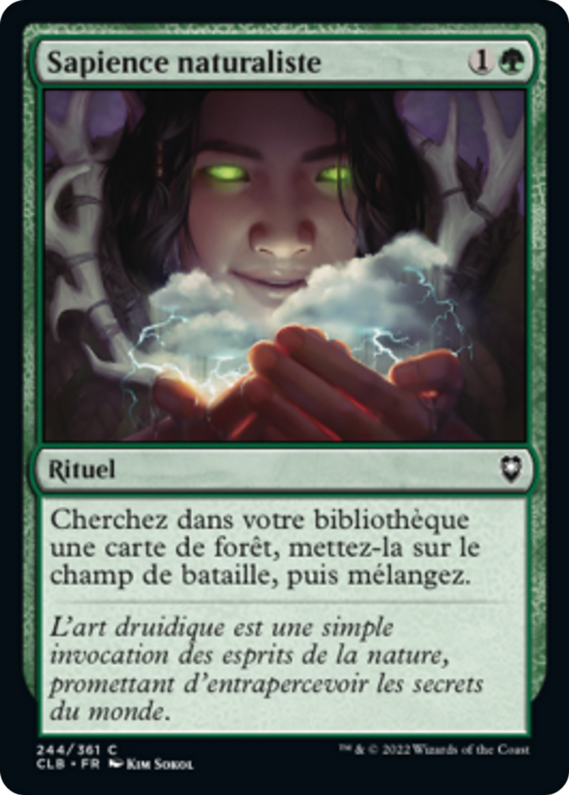 Sapience naturaliste — Commander Legends: Battle for Baldur's Gate — Magic: The Gathering