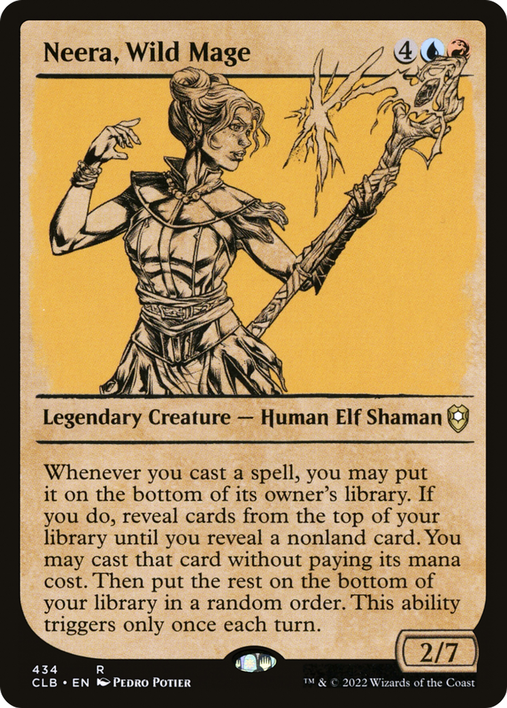 Neera, Wild Mage — Commander Legends: Battle for Baldur's Gate — Magic: The Gathering