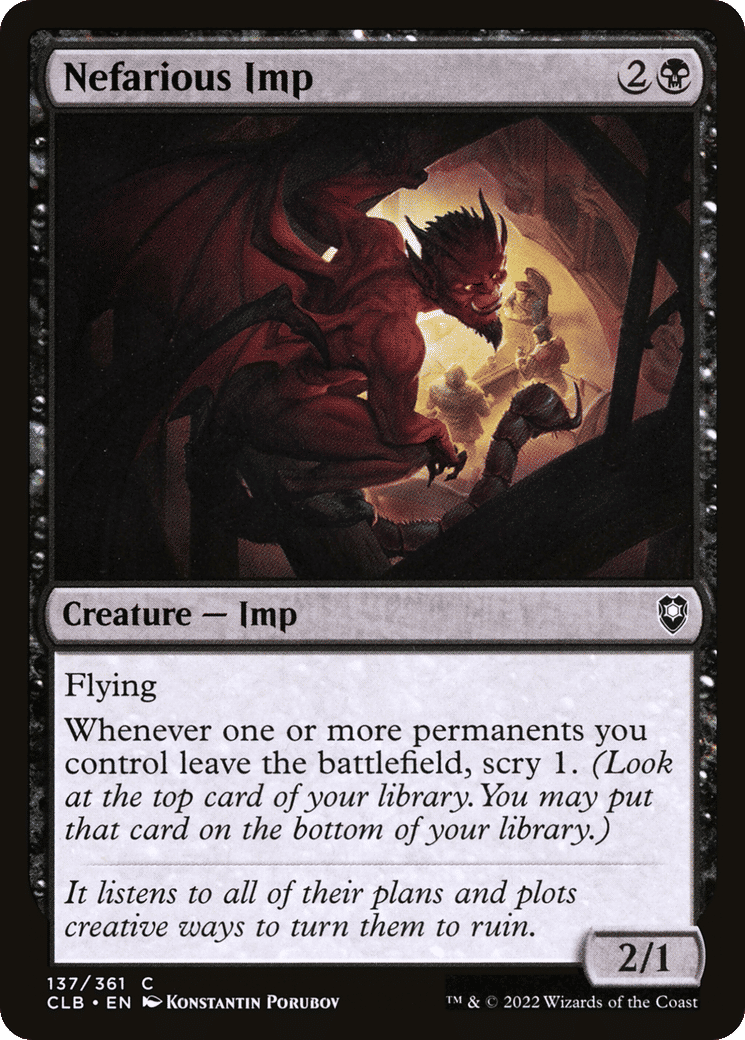 Nefarious Imp — Commander Legends: Battle for Baldur's Gate — Magic: The Gathering