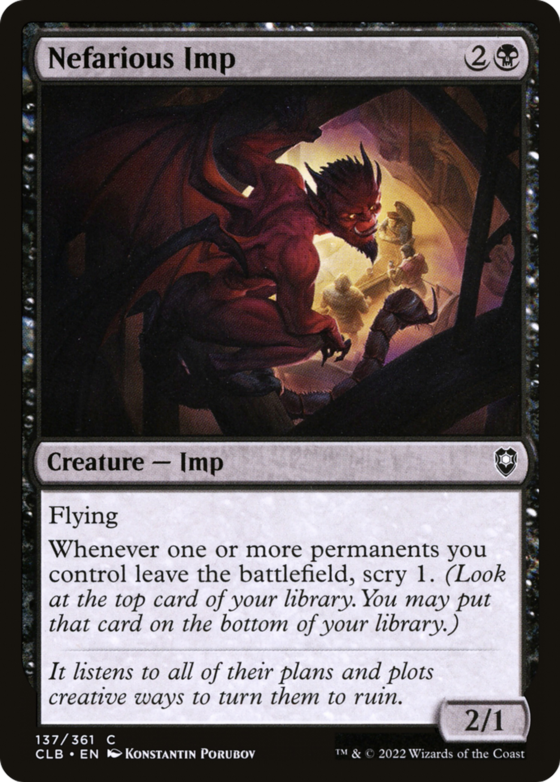 Nefarious Imp — Commander Legends: Battle for Baldur's Gate — Magic: The Gathering