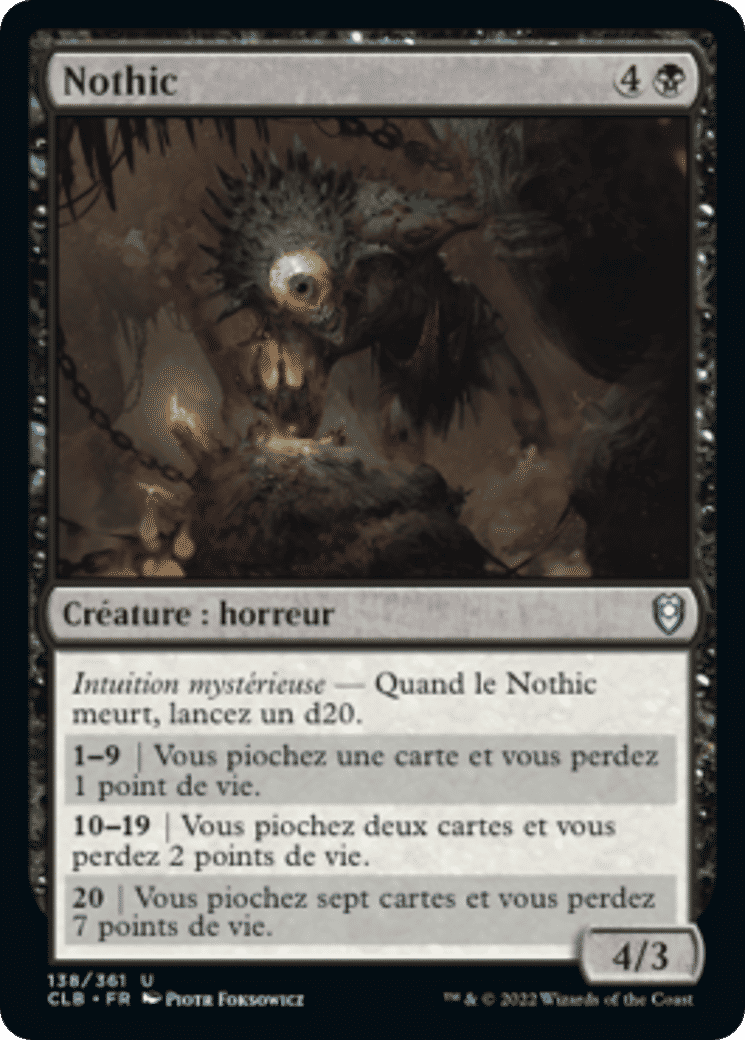 Nothic — Commander Legends: Battle for Baldur's Gate — Magic: The Gathering