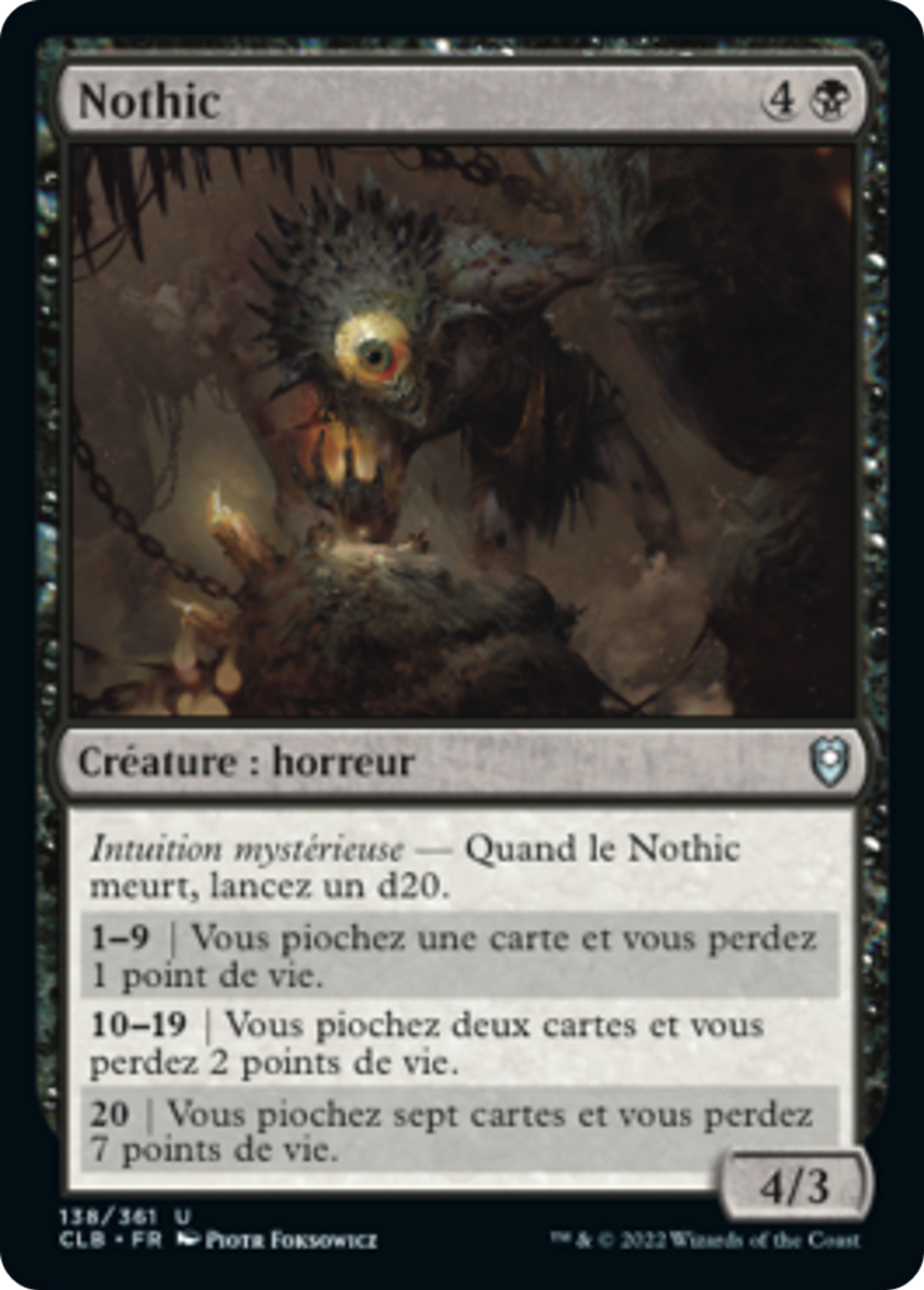 Nothic — Commander Legends: Battle for Baldur's Gate — Magic: The Gathering