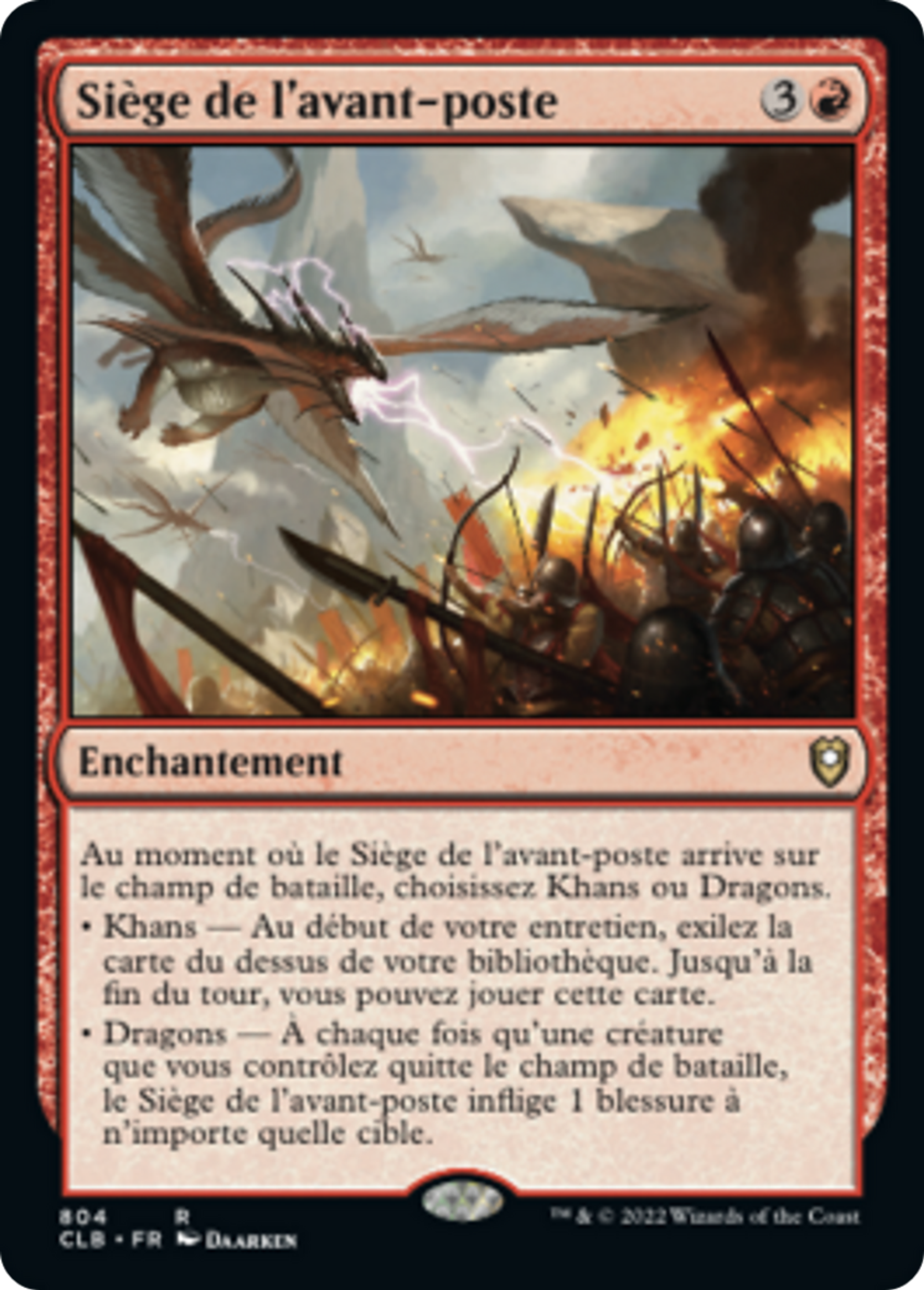 Siège de l'avant-poste — Commander Legends: Battle for Baldur's Gate — Magic: The Gathering