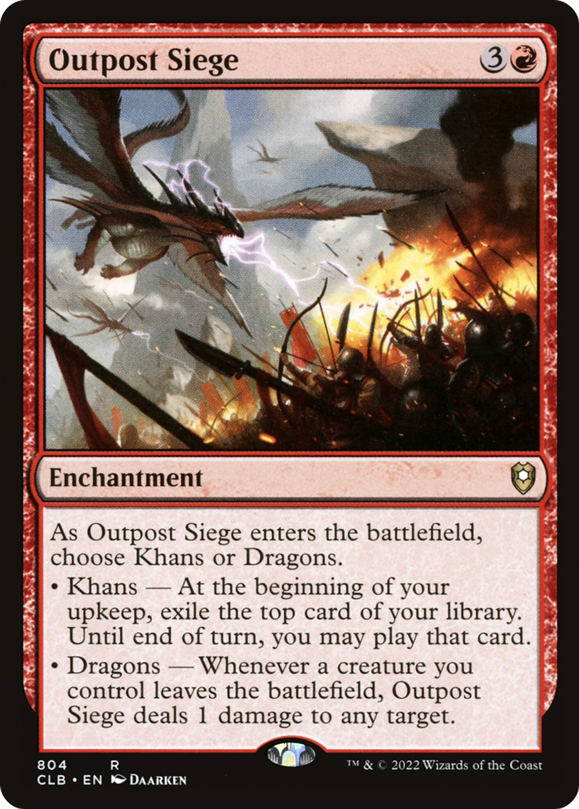 Outpost Siege — Commander Legends: Battle for Baldur's Gate — Magic: The Gathering