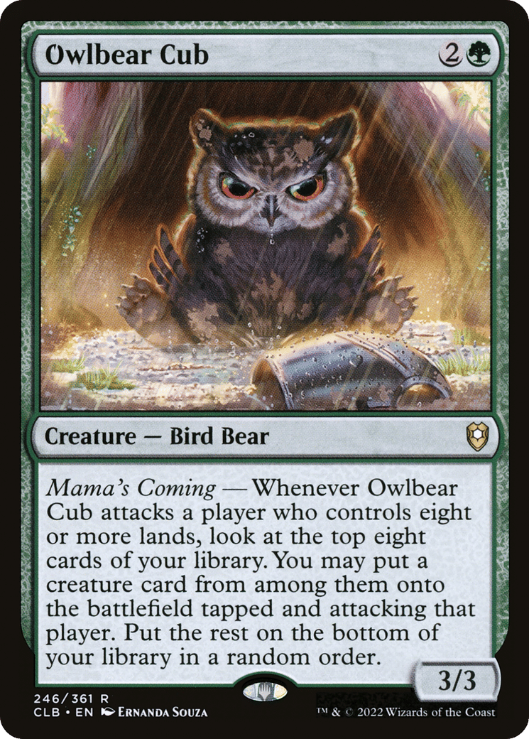 Owlbear Cub — Commander Legends: Battle for Baldur's Gate — Magic: The Gathering