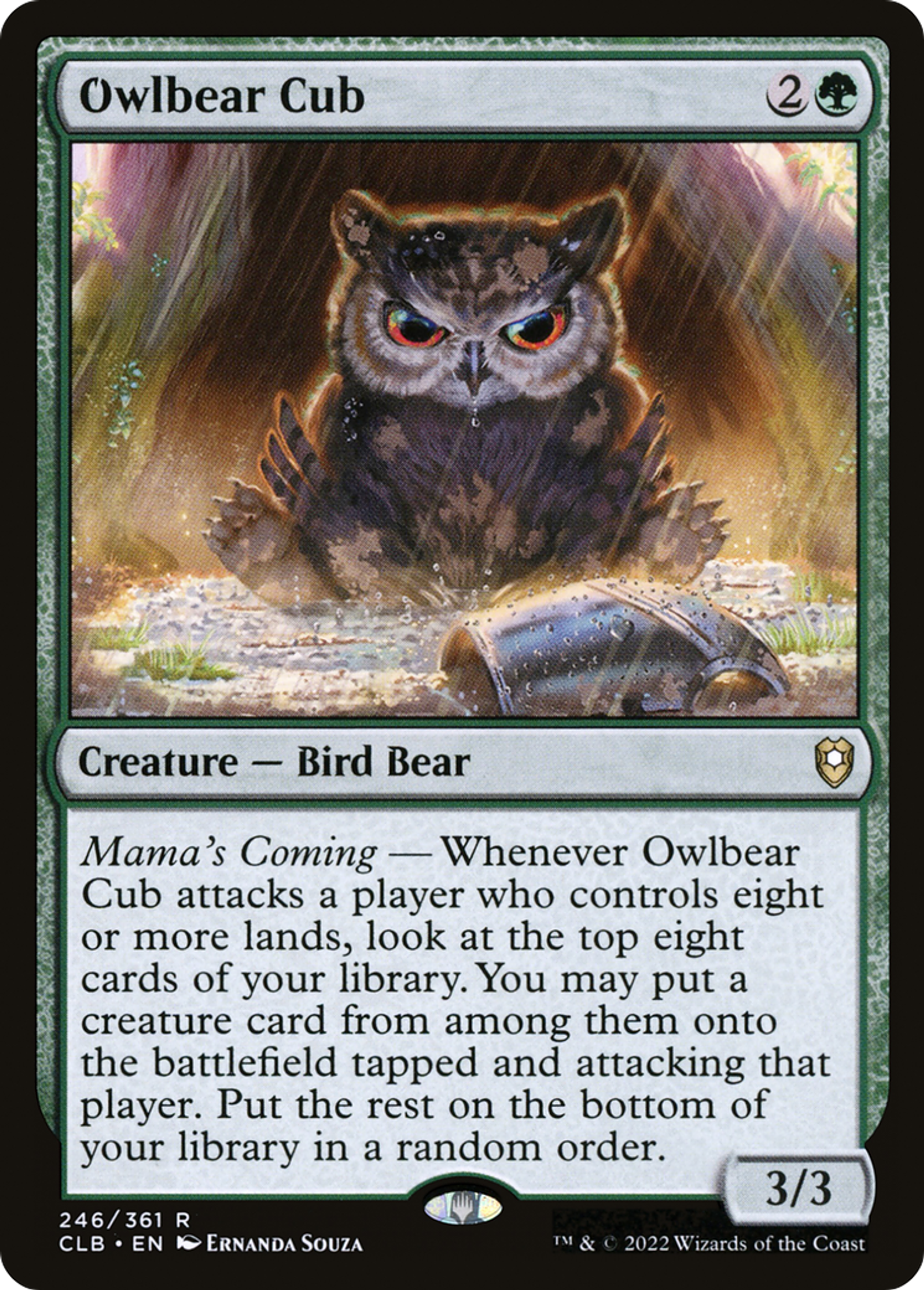 Owlbear Cub — Commander Legends: Battle for Baldur's Gate — Magic: The Gathering