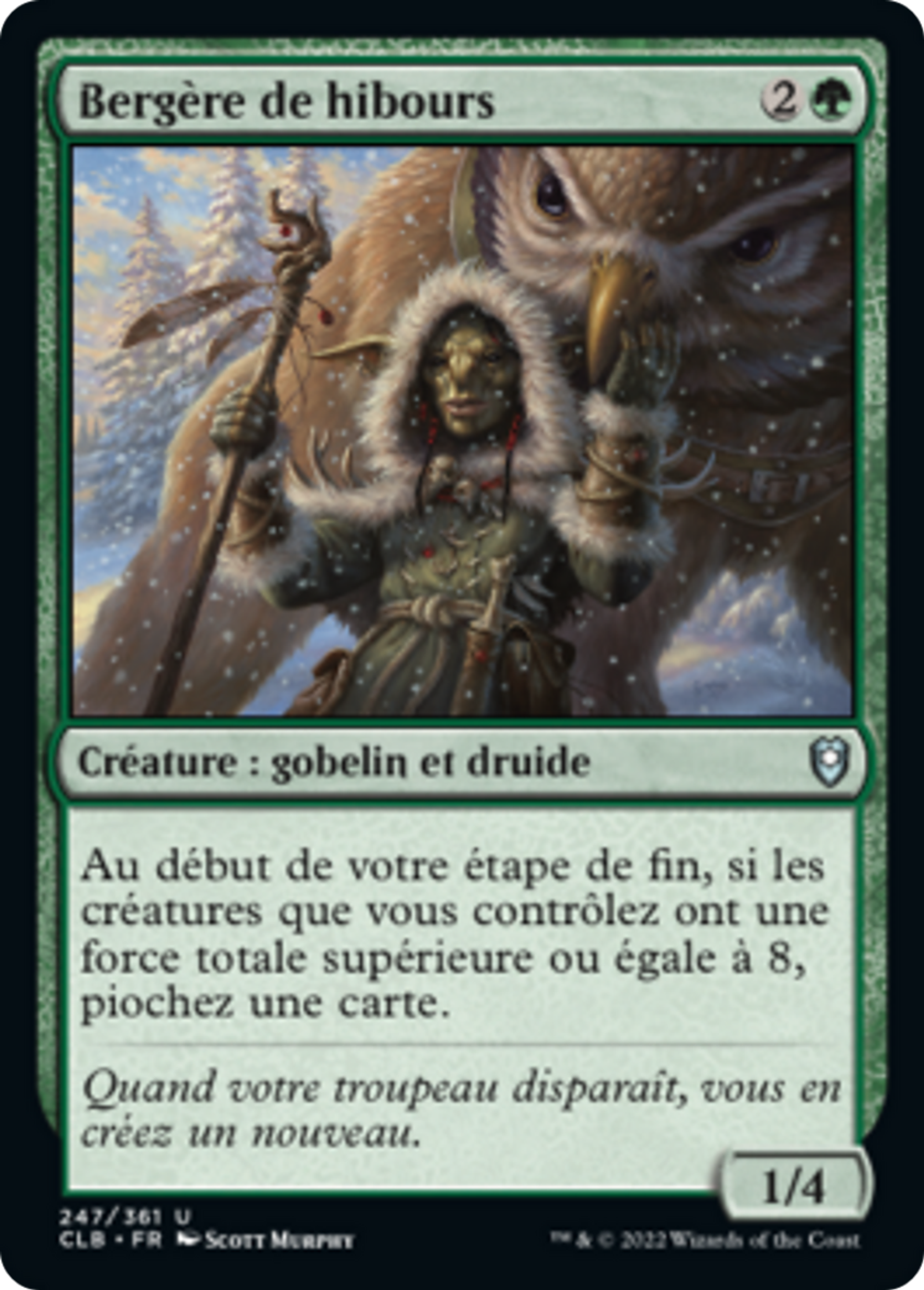Bergère de hibours — Commander Legends: Battle for Baldur's Gate — Magic: The Gathering