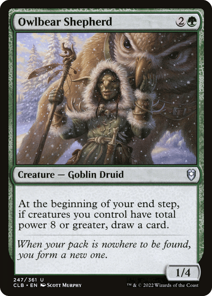 Owlbear Shepherd — Commander Legends: Battle for Baldur's Gate — Magic: The Gathering