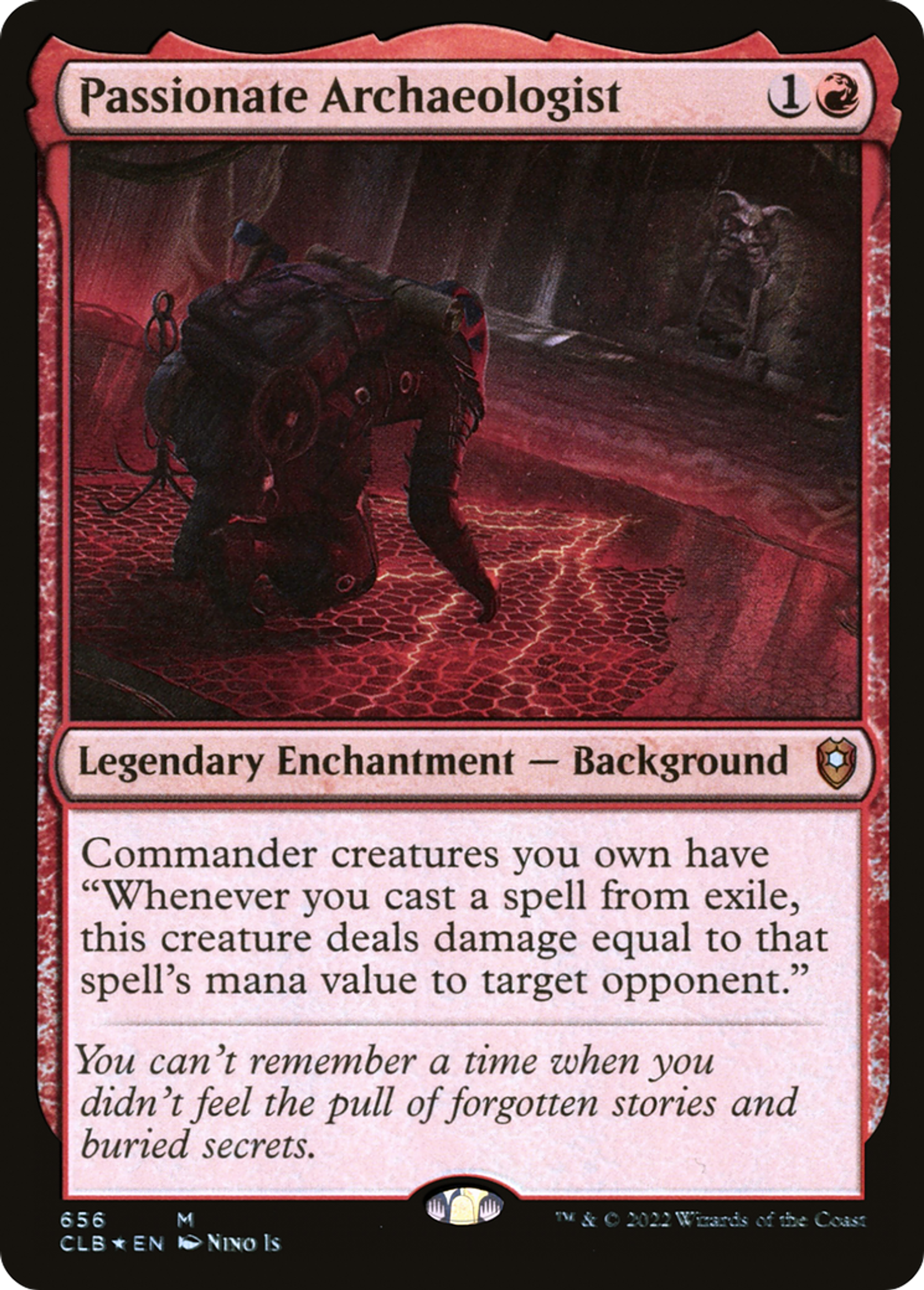 Passionate Archaeologist — Commander Legends: Battle for Baldur's Gate — Magic: The Gathering