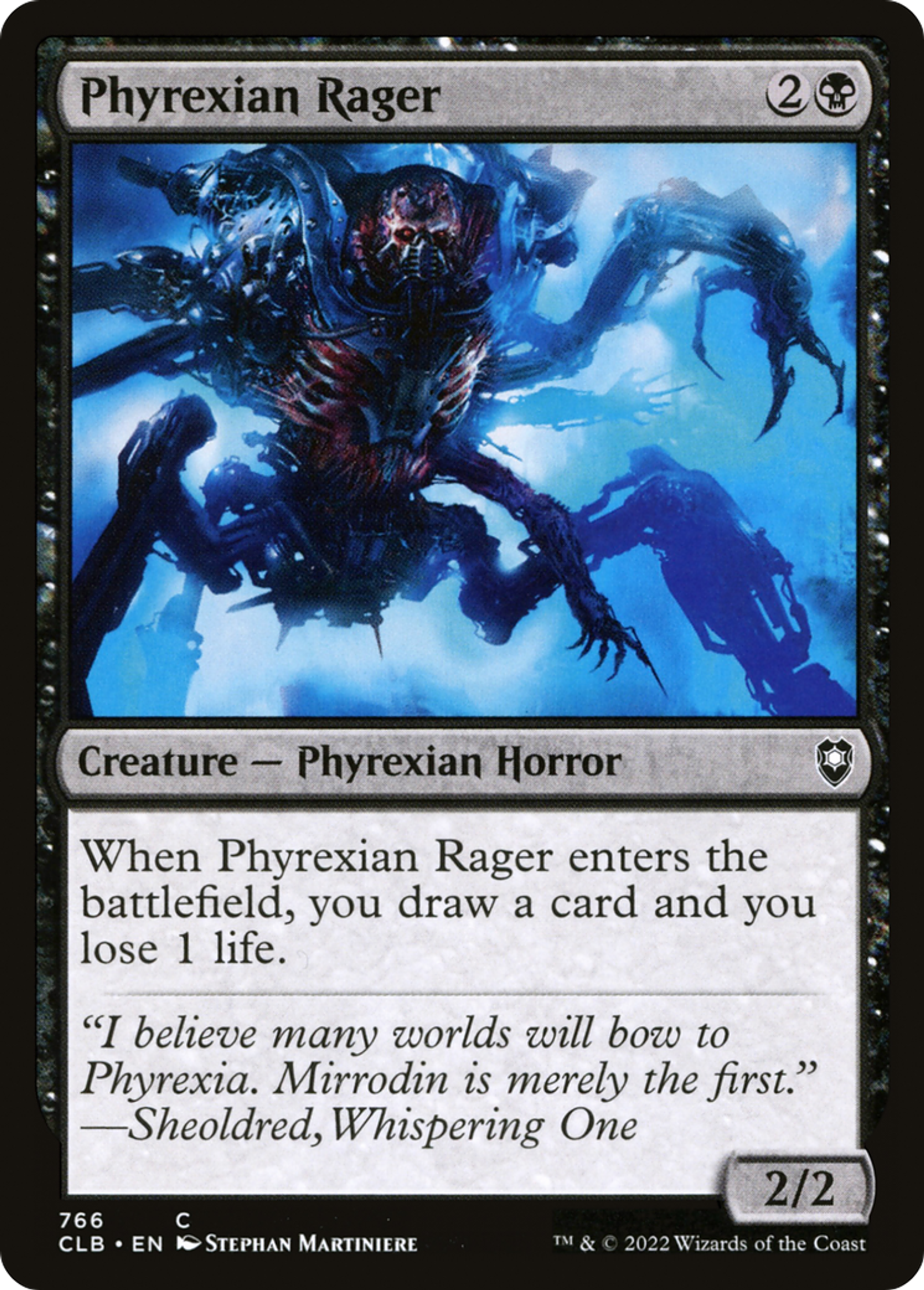 Phyrexian Rager — Commander Legends: Battle for Baldur's Gate — Magic: The Gathering