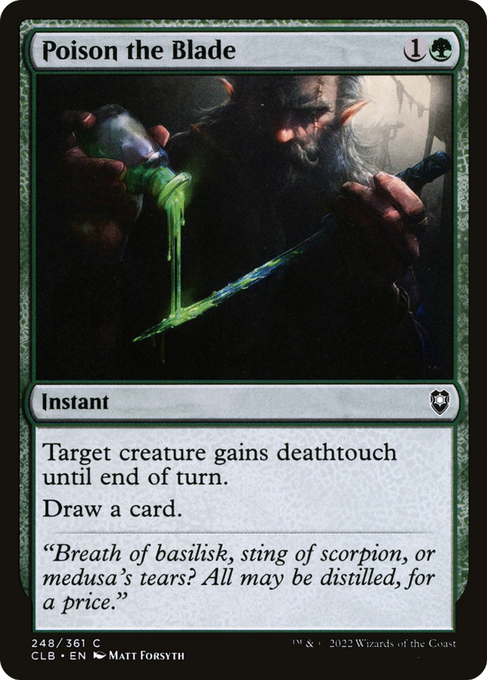 Poison the Blade — Commander Legends: Battle for Baldur's Gate — Magic: The Gathering