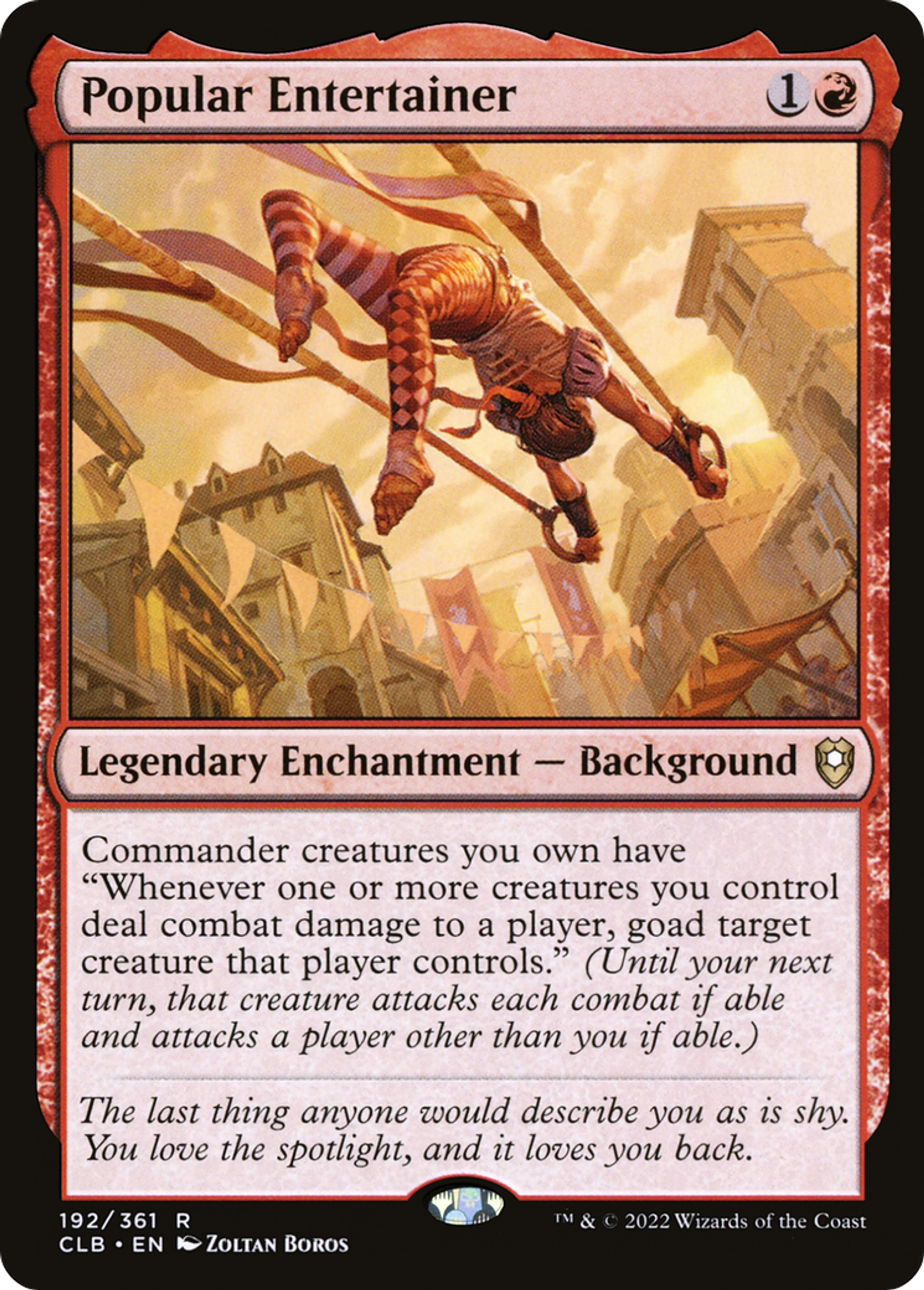 Popular Entertainer — Commander Legends: Battle for Baldur's Gate — Magic: The Gathering