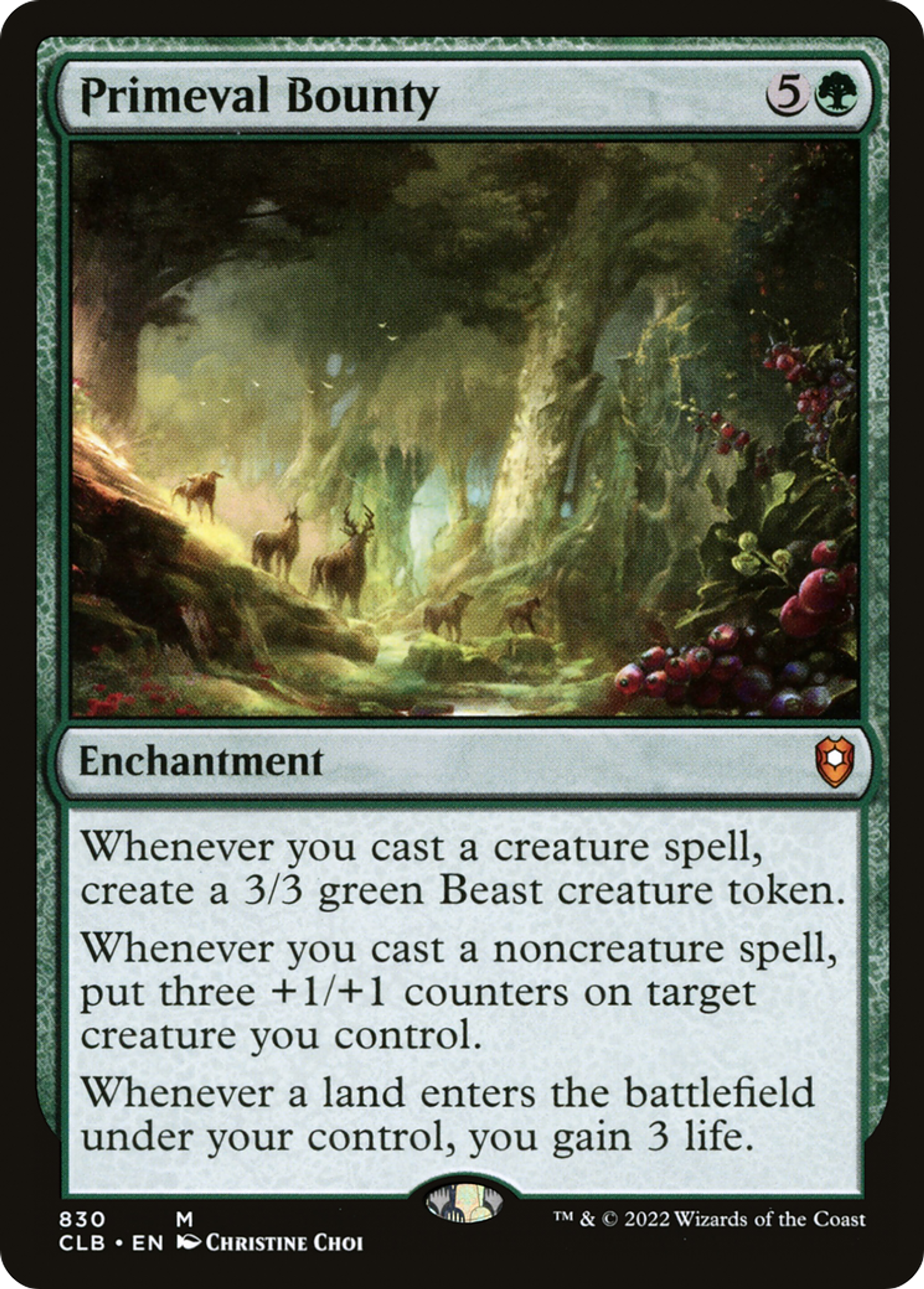 Primeval Bounty — Commander Legends: Battle for Baldur's Gate — Magic: The Gathering