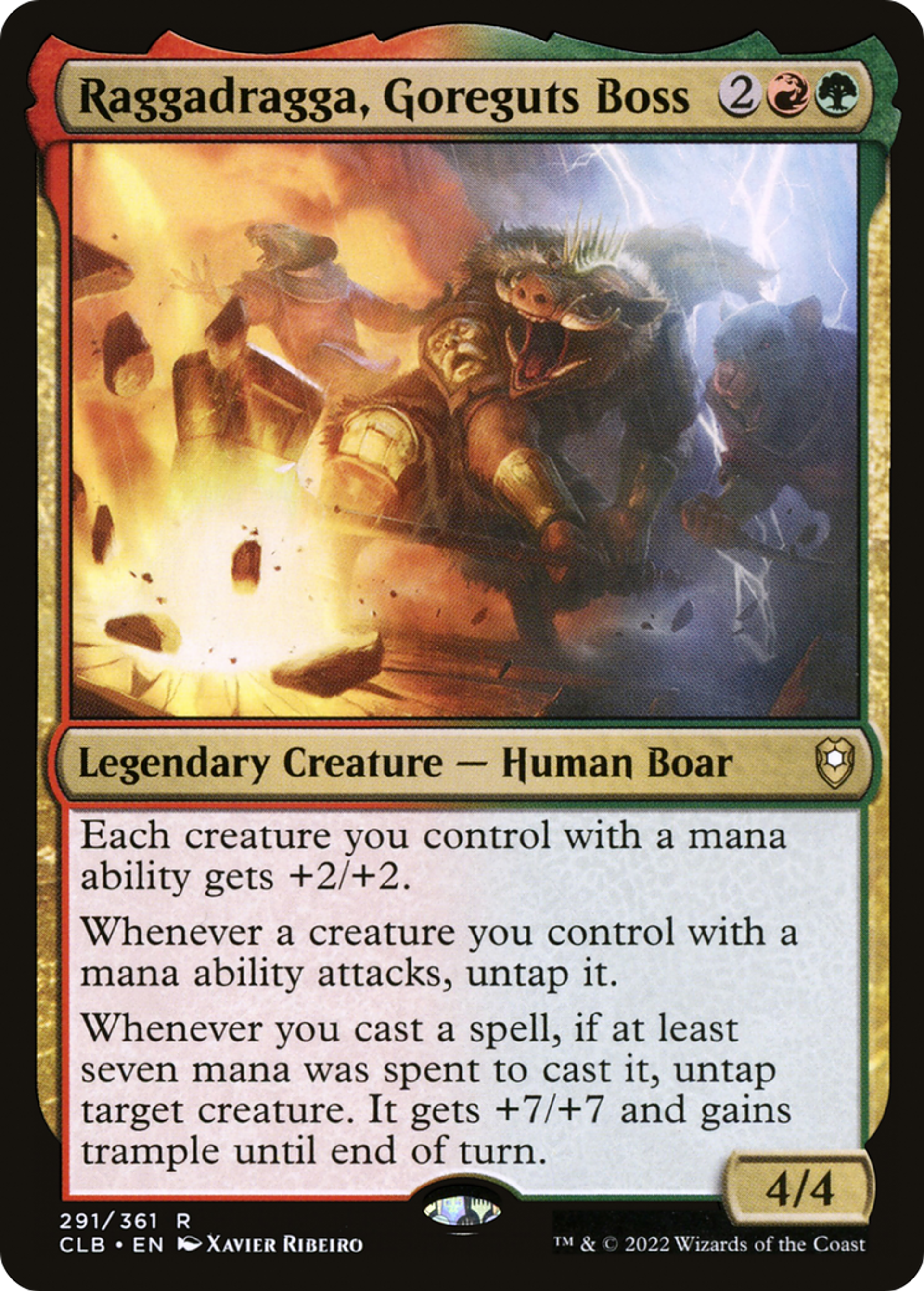 Raggadragga, chef des Étripeurs — Commander Legends: Battle for Baldur's Gate — Magic: The Gathering