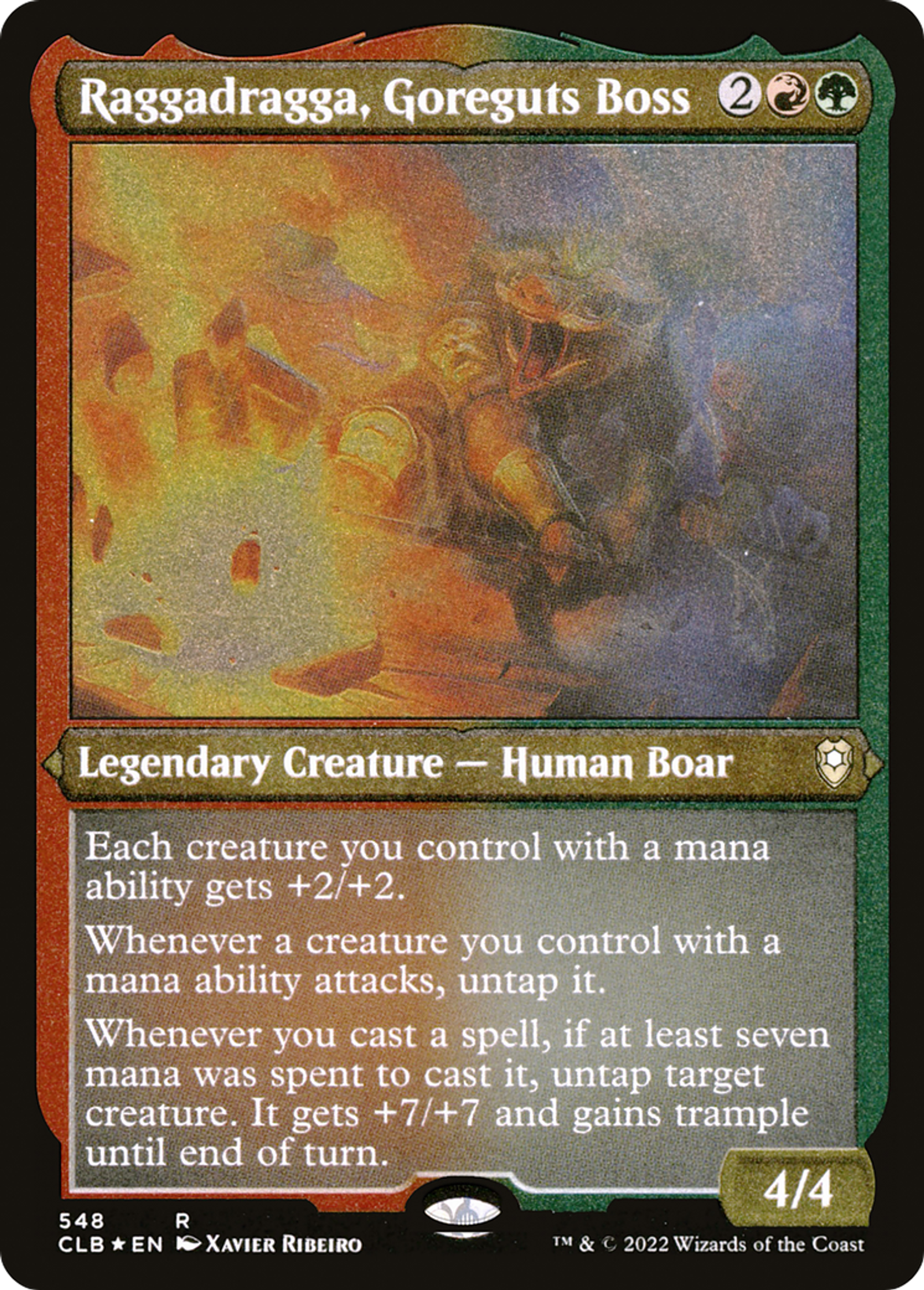 Raggadragga, Goreguts Boss — Commander Legends: Battle for Baldur's Gate — Magic: The Gathering