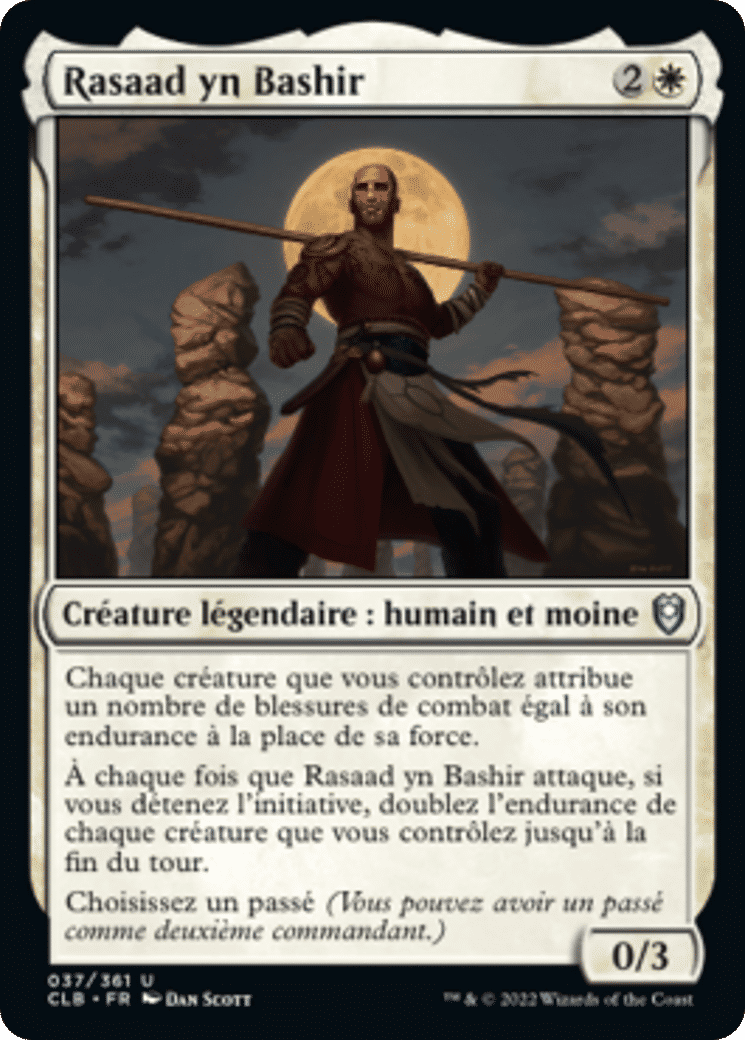 Rasaad yn Bashir — Commander Legends: Battle for Baldur's Gate — Magic: The Gathering