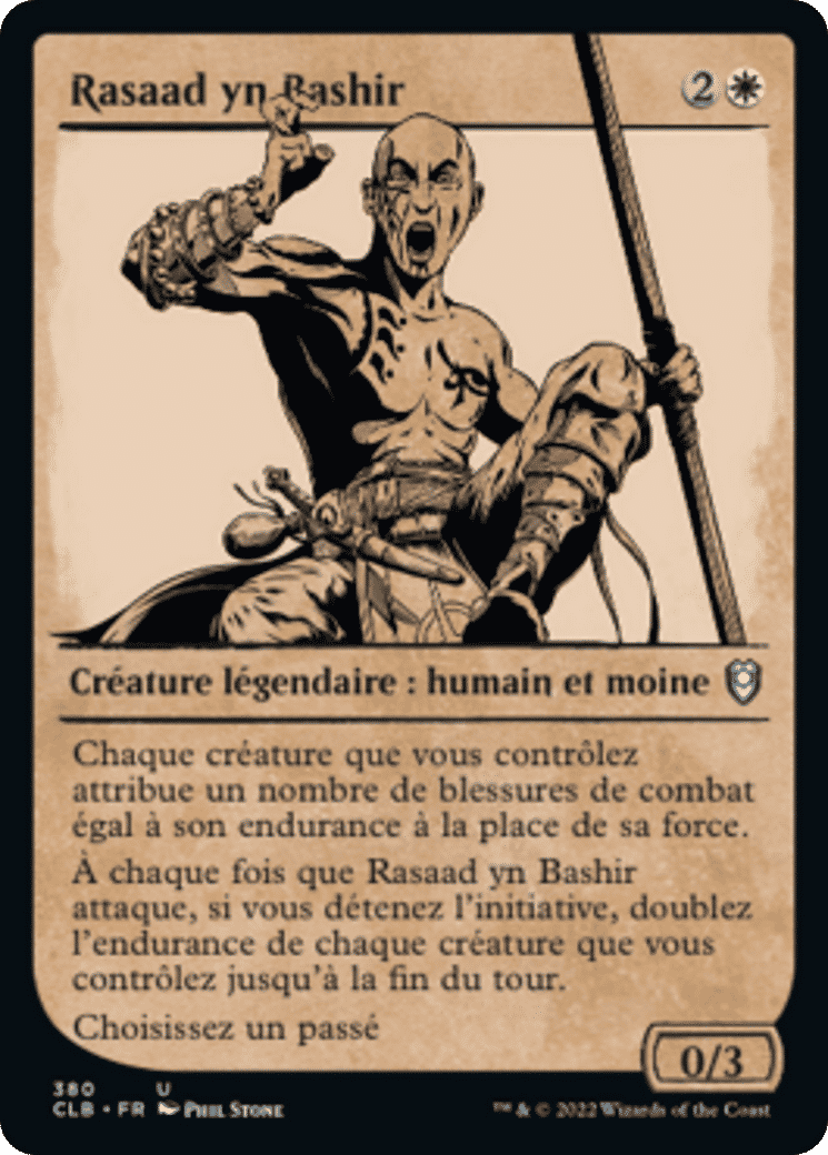 Rasaad yn Bashir — Commander Legends: Battle for Baldur's Gate — Magic: The Gathering