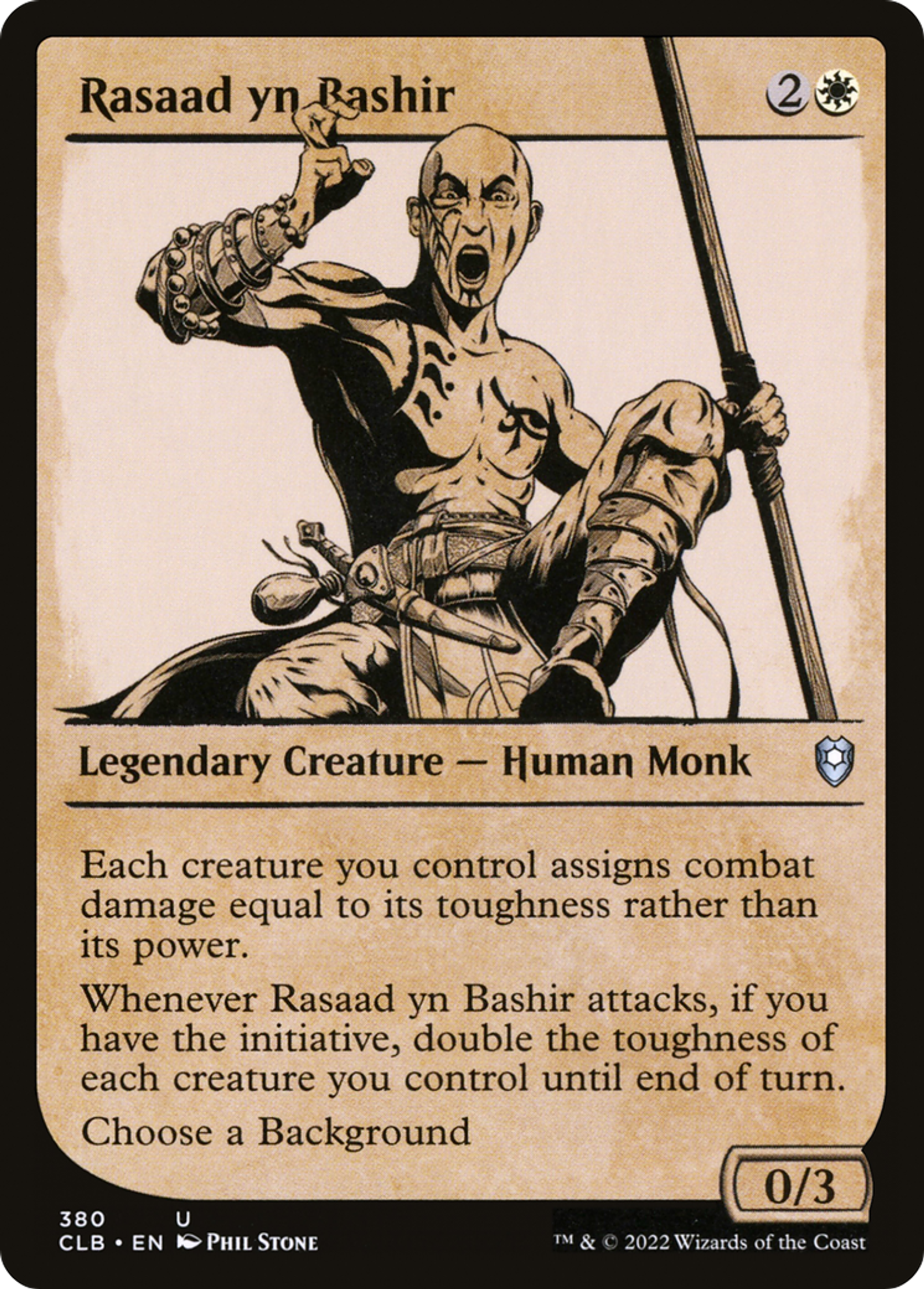Rasaad yn Bashir — Commander Legends: Battle for Baldur's Gate — Magic: The Gathering