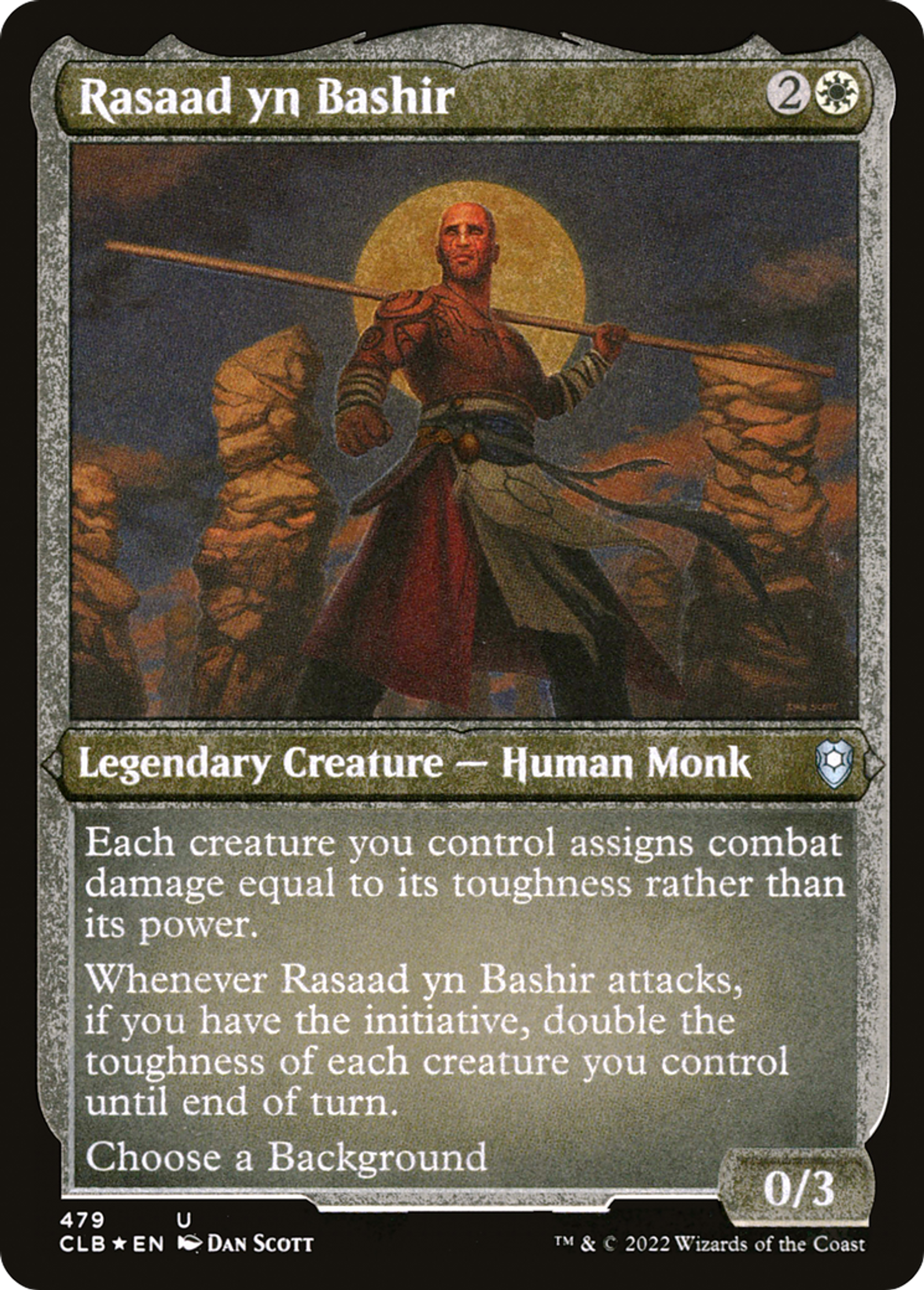 Rasaad yn Bashir — Commander Legends: Battle for Baldur's Gate — Magic: The Gathering