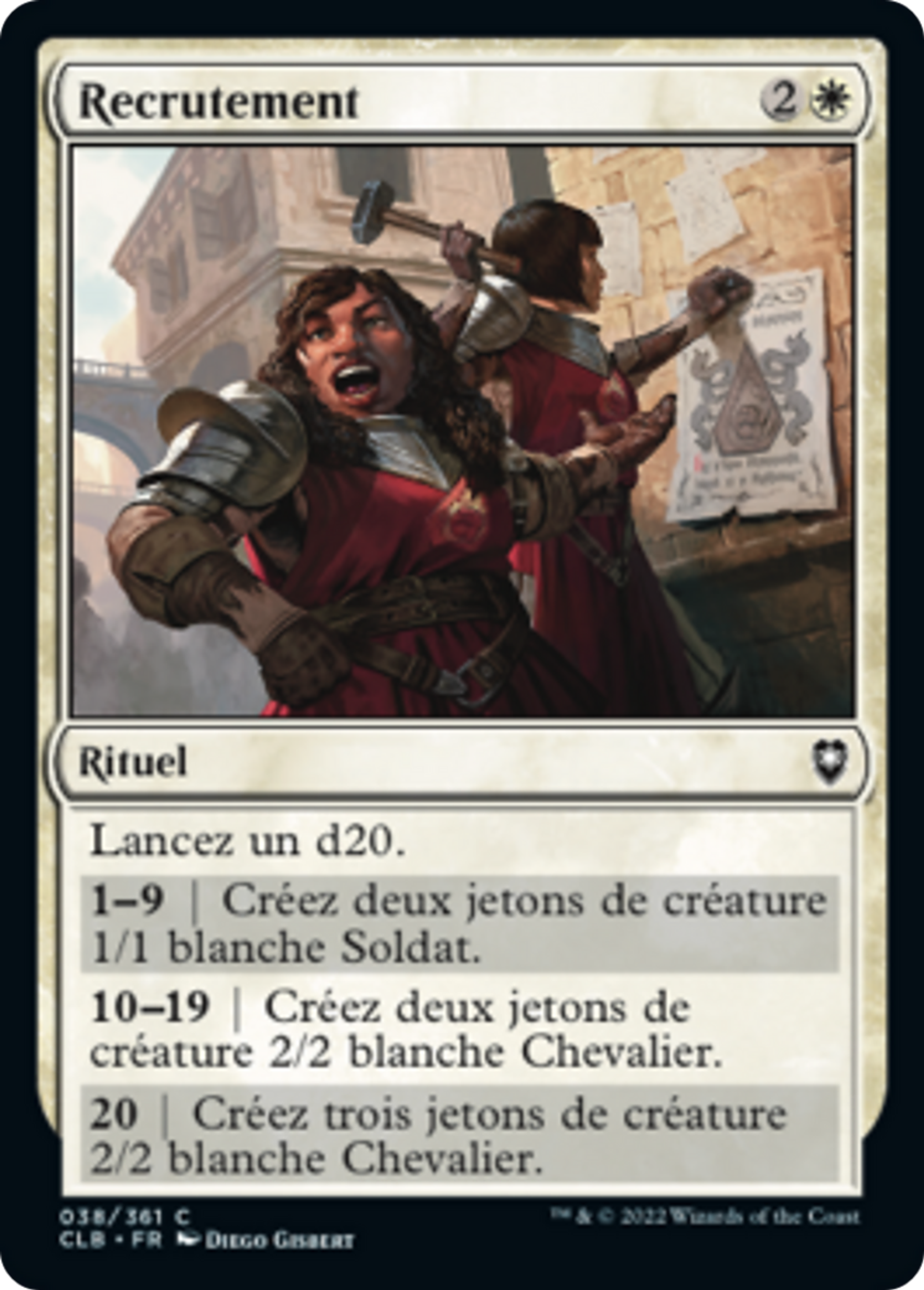 Recrutement — Commander Legends: Battle for Baldur's Gate — Magic: The Gathering