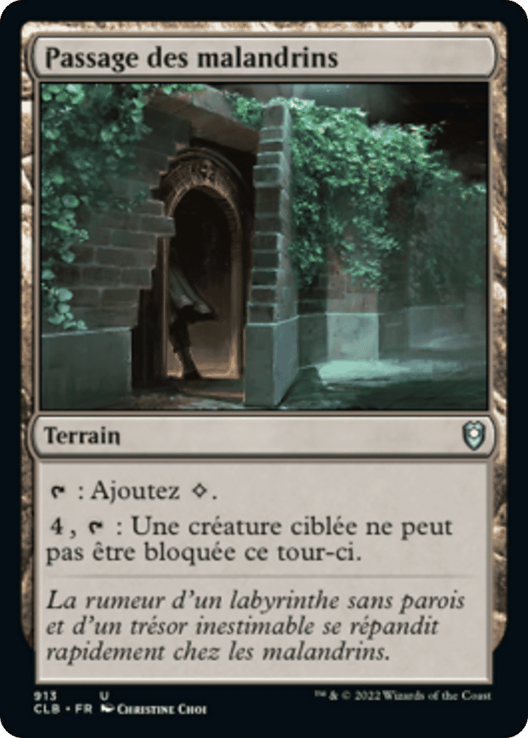 Passage des malandrins — Commander Legends: Battle for Baldur's Gate — Magic: The Gathering