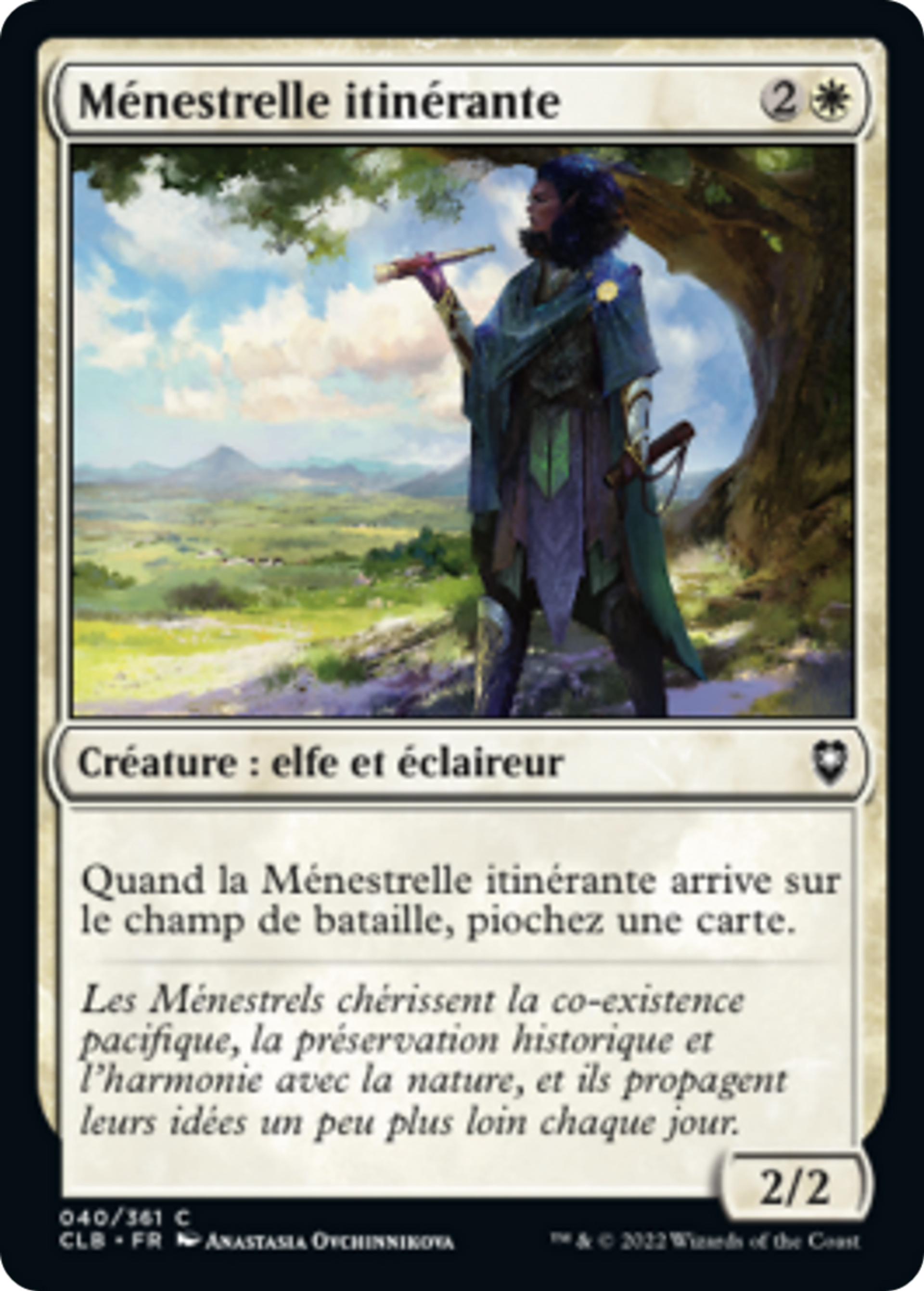 Ménestrelle itinérante — Commander Legends: Battle for Baldur's Gate — Magic: The Gathering
