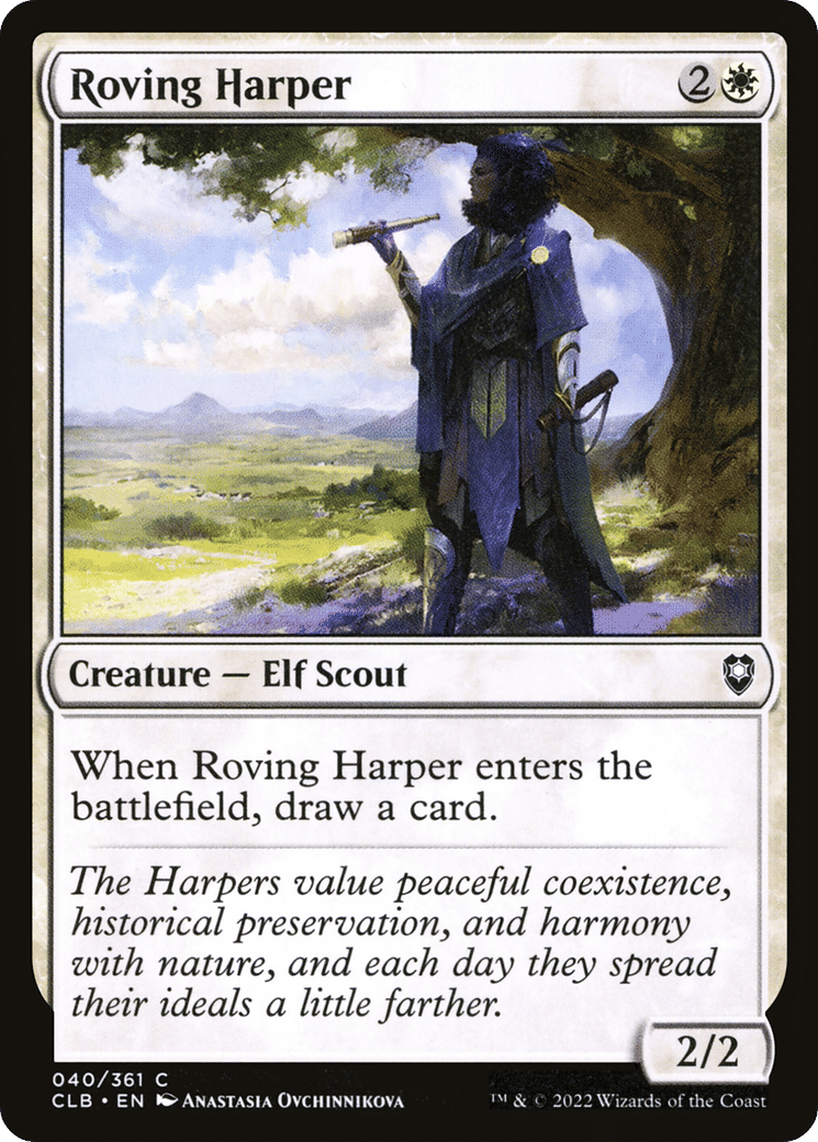 Roving Harper — Commander Legends: Battle for Baldur's Gate — Magic: The Gathering