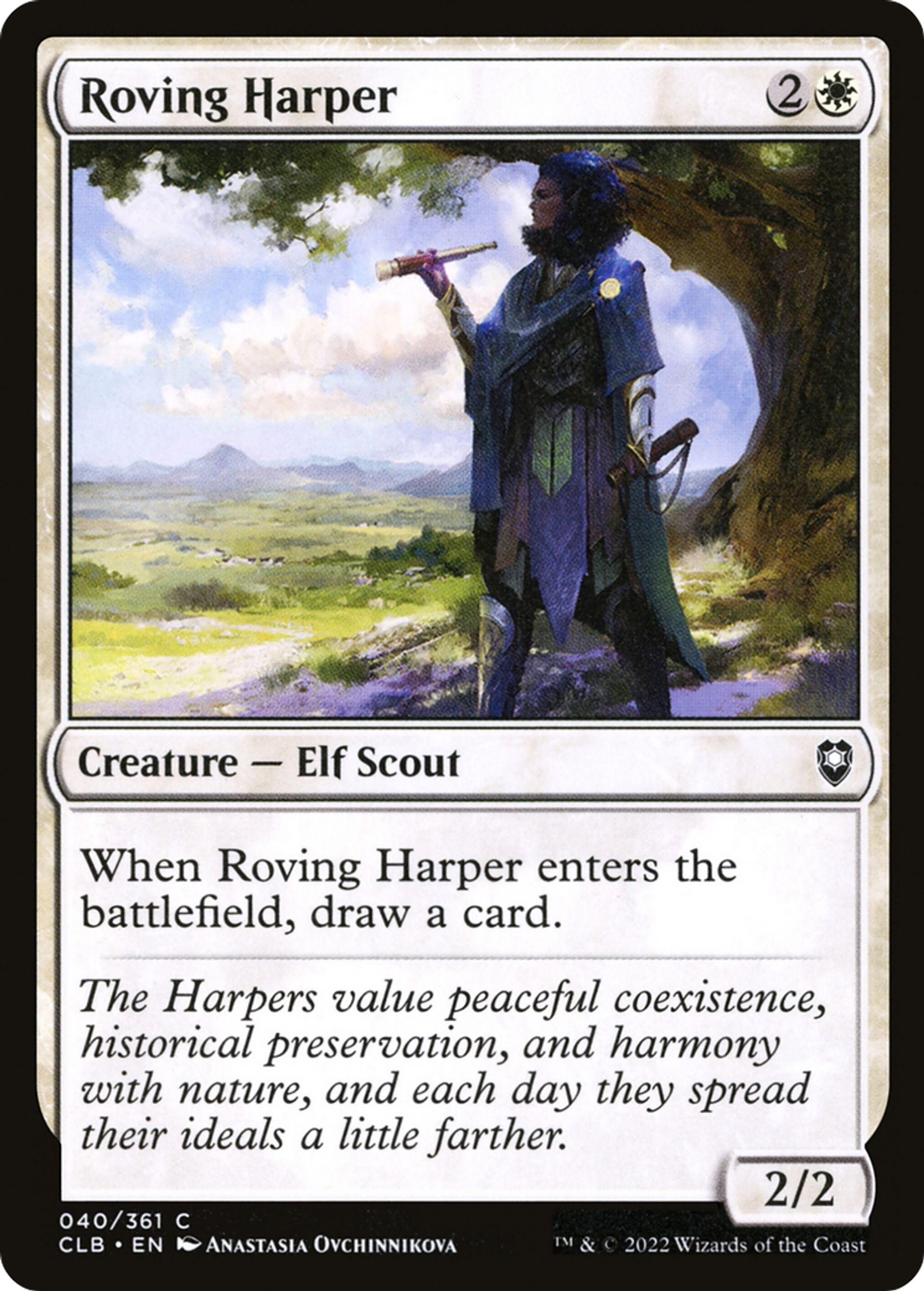 Roving Harper — Commander Legends: Battle for Baldur's Gate — Magic: The Gathering