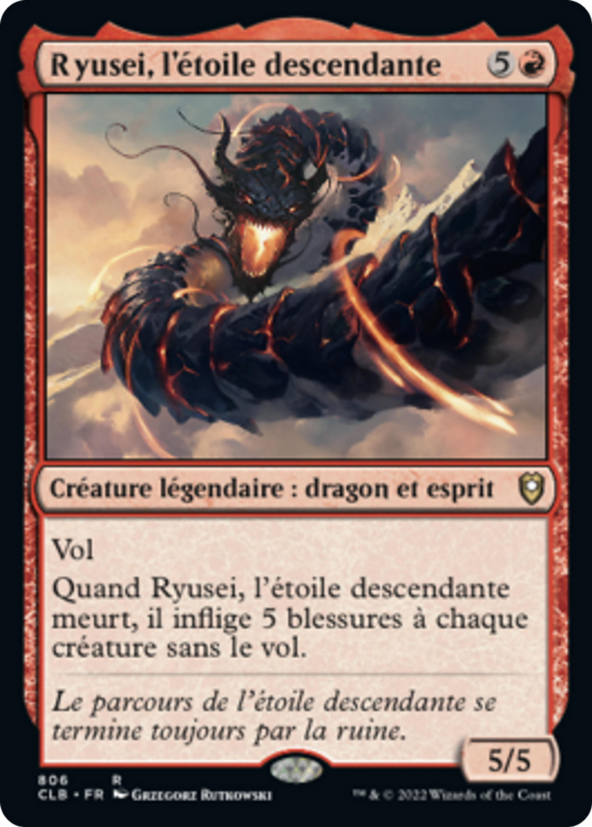 Ryusei, l'étoile descendante — Commander Legends: Battle for Baldur's Gate — Magic: The Gathering