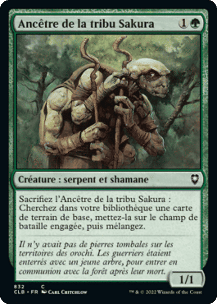 Ancêtre de la tribu Sakura — Commander Legends: Battle for Baldur's Gate — Magic: The Gathering