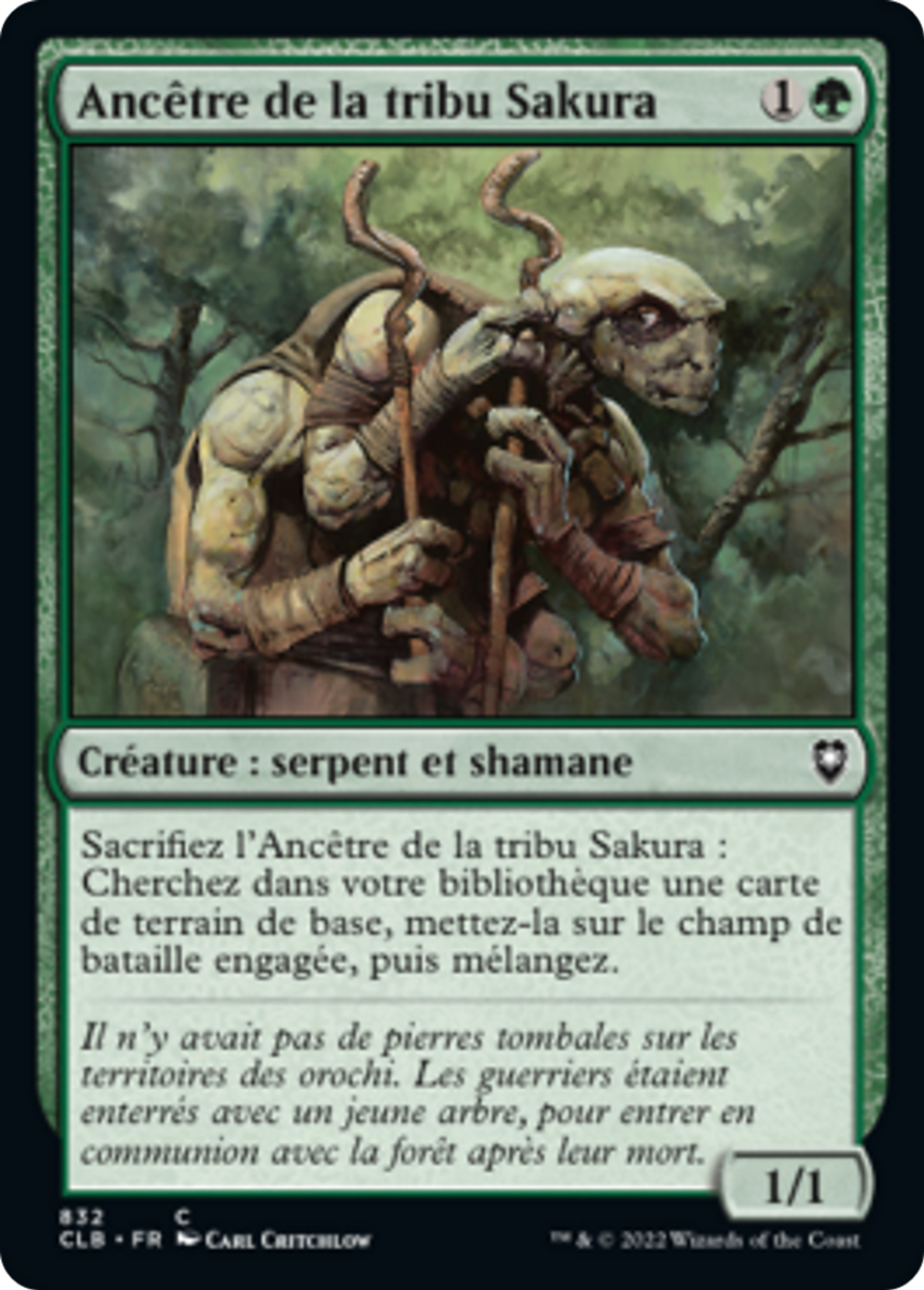Ancêtre de la tribu Sakura — Commander Legends: Battle for Baldur's Gate — Magic: The Gathering