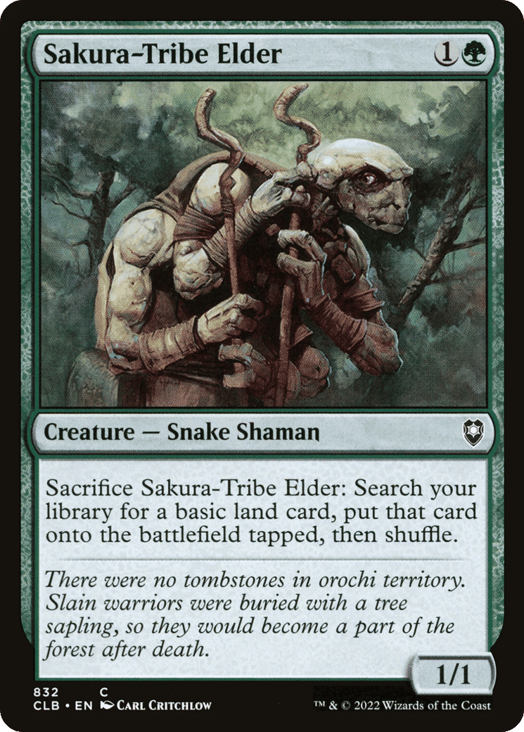 Sakura-Tribe Elder — Commander Legends: Battle for Baldur's Gate — Magic: The Gathering