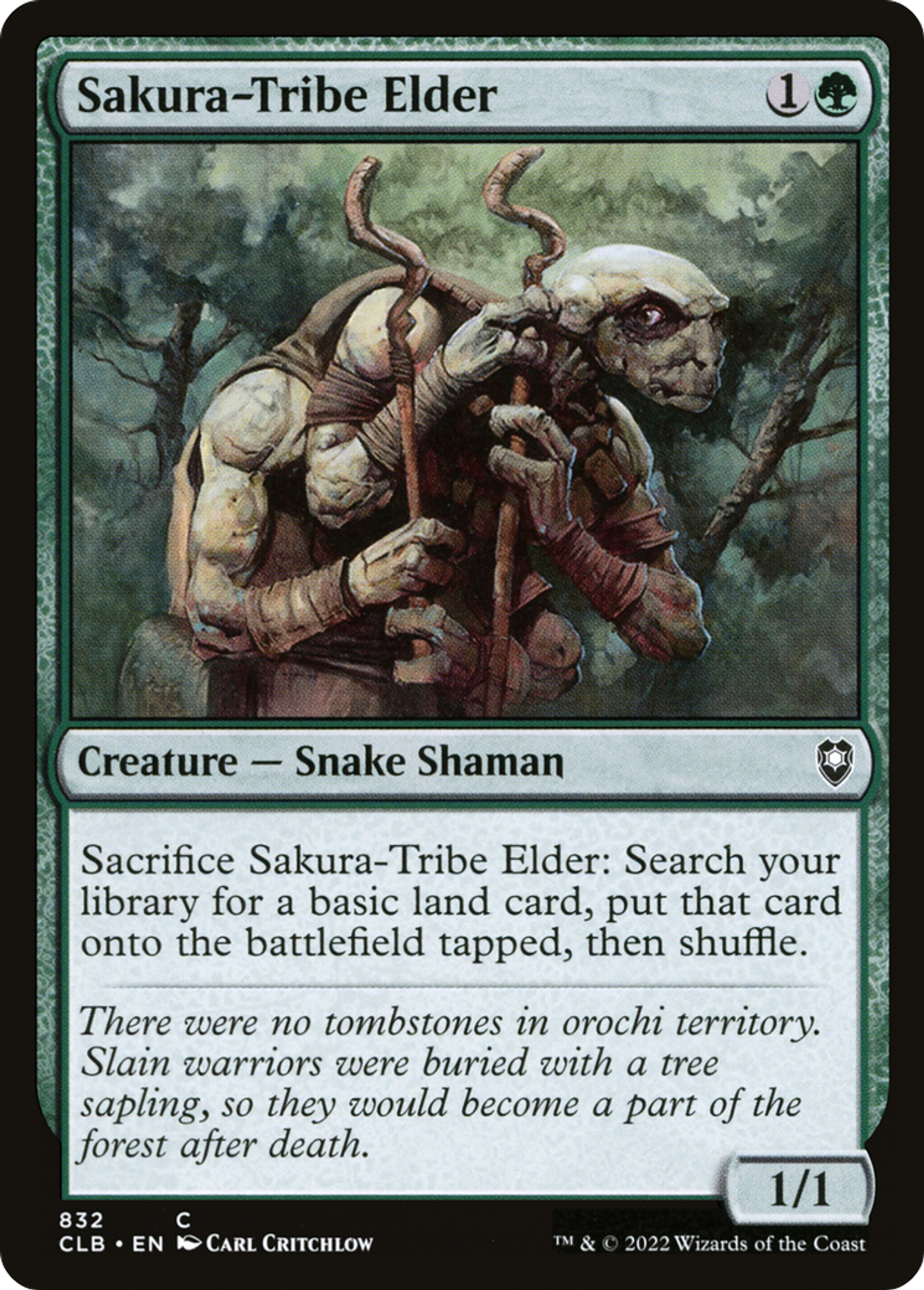 Sakura-Tribe Elder — Commander Legends: Battle for Baldur's Gate — Magic: The Gathering
