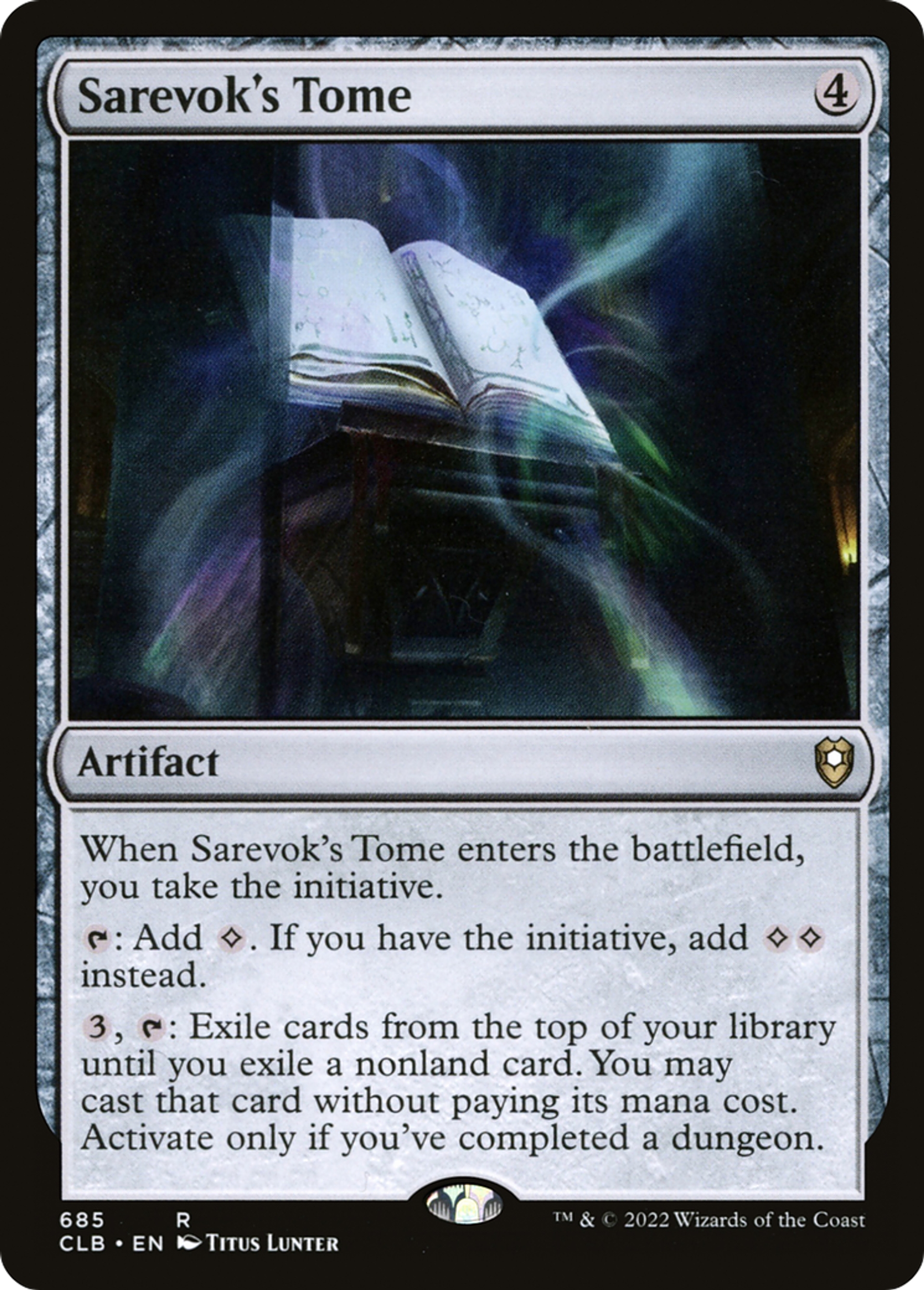 Sarevok's Tome — Commander Legends: Battle for Baldur's Gate — Magic: The Gathering